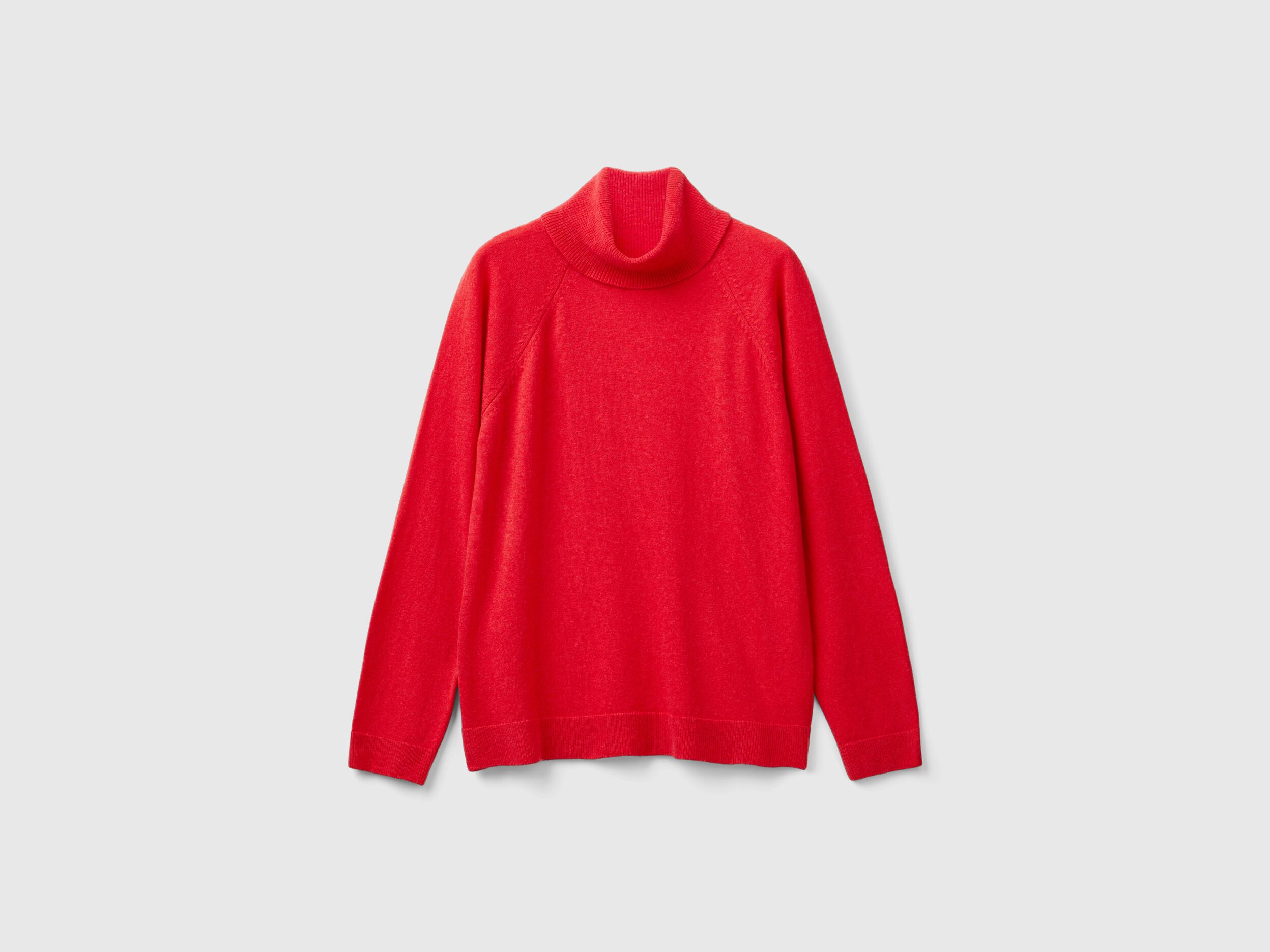 Red wool turtleneck on sale