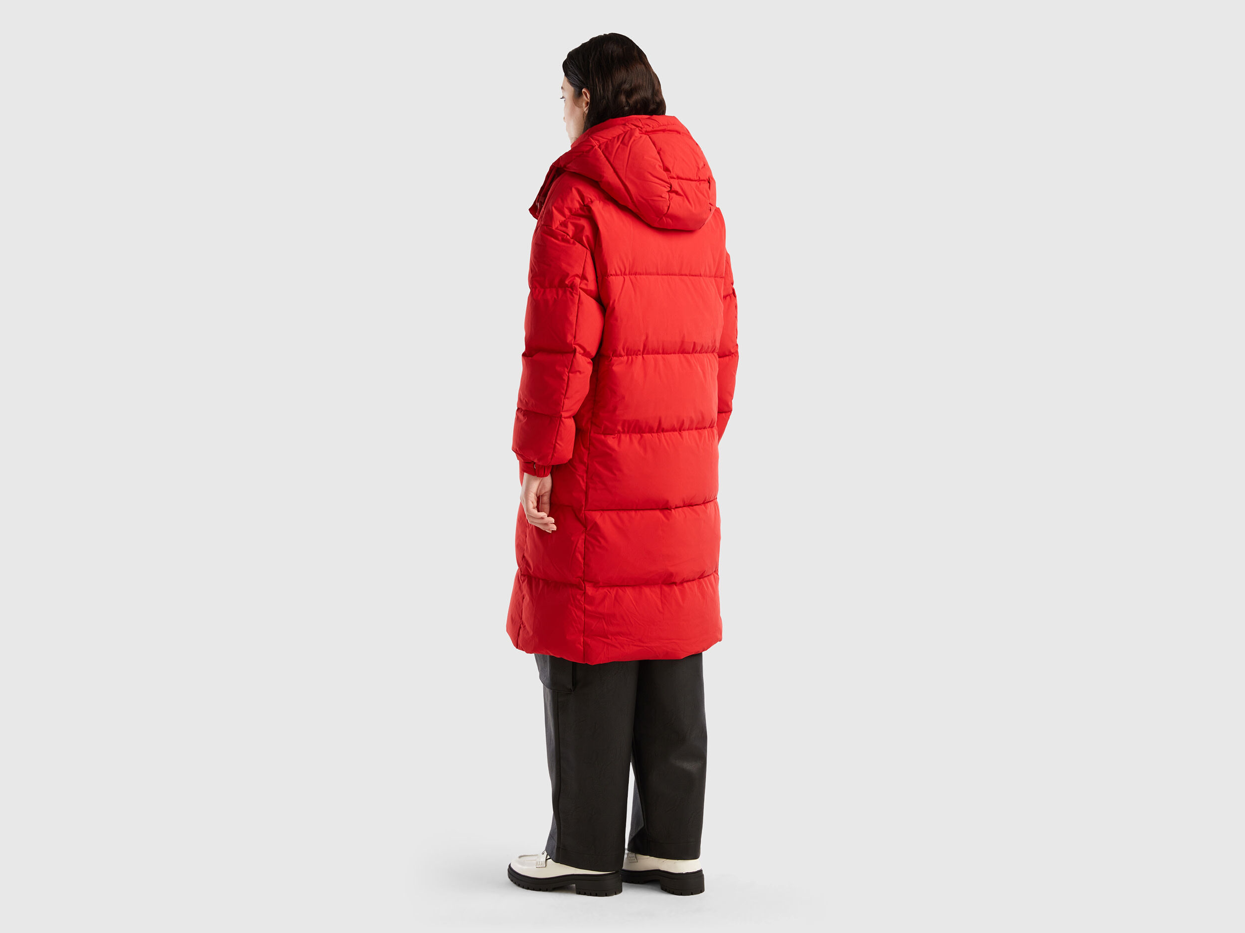 Benetton store red coat