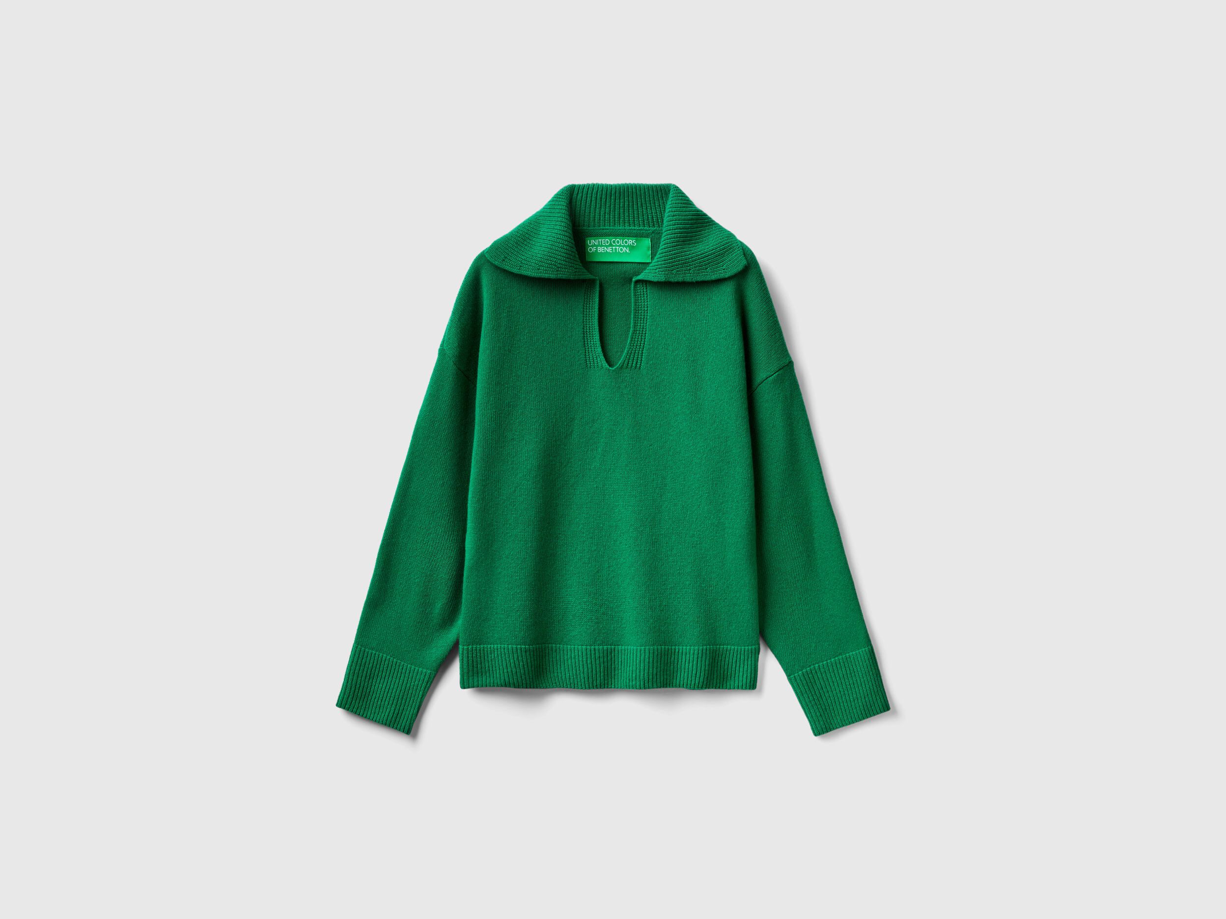 Benetton cheap green sweatshirt