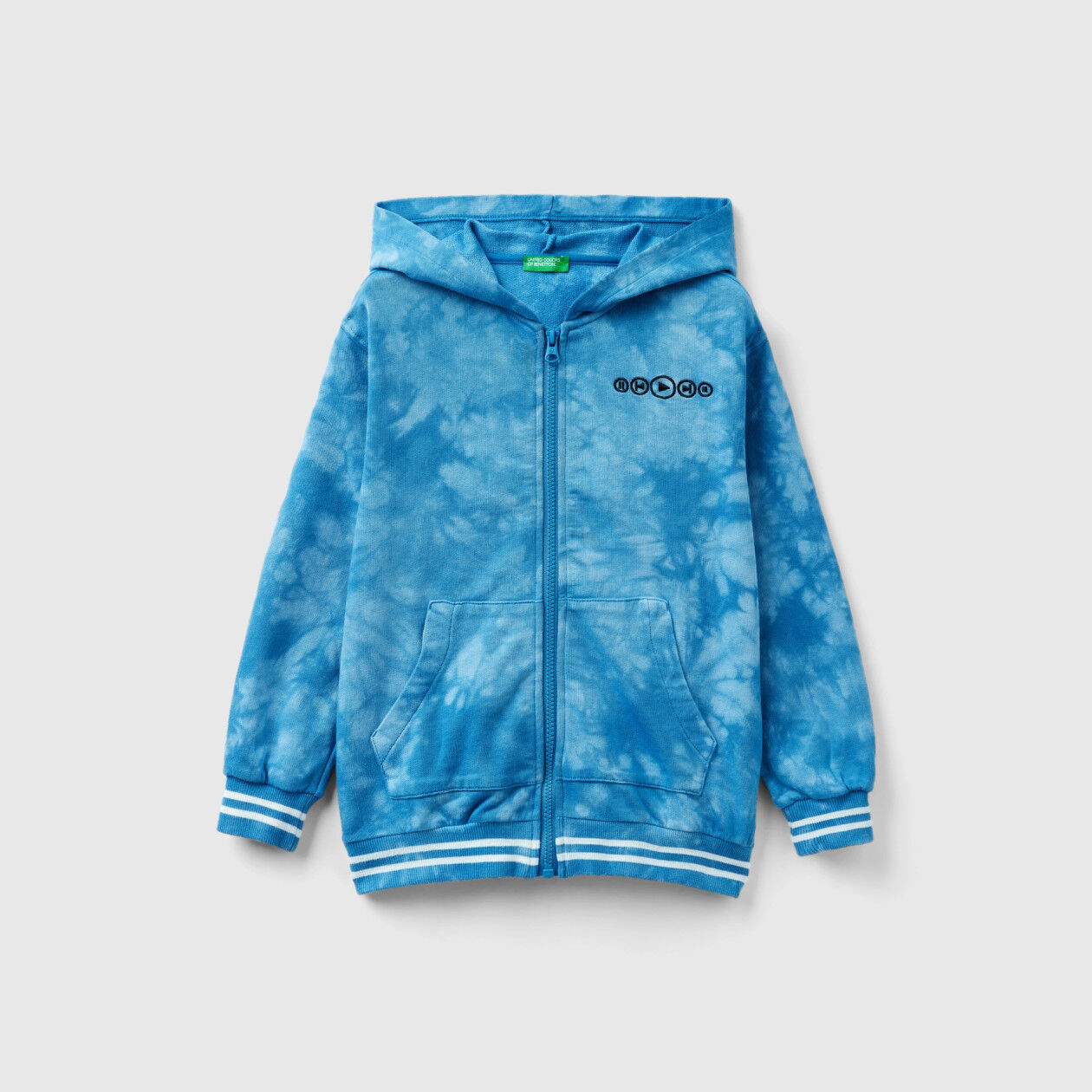 100 cotton tie dye sweatshirt