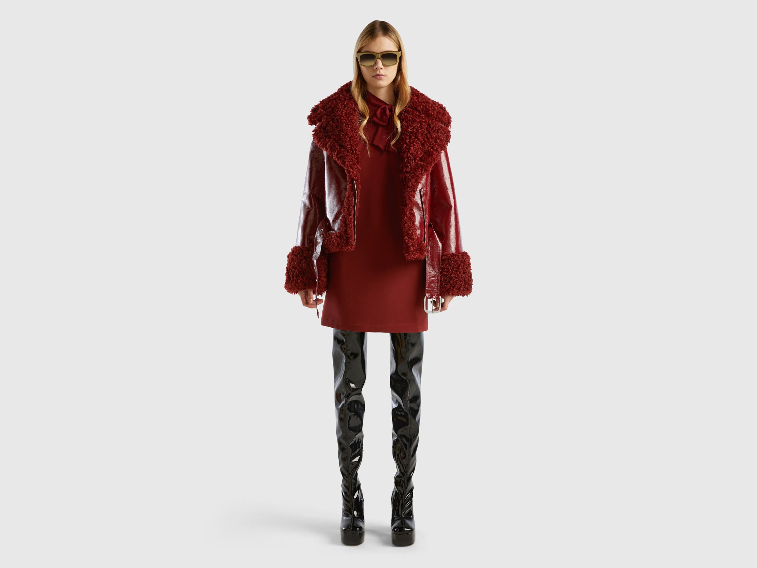 Benetton red coat online
