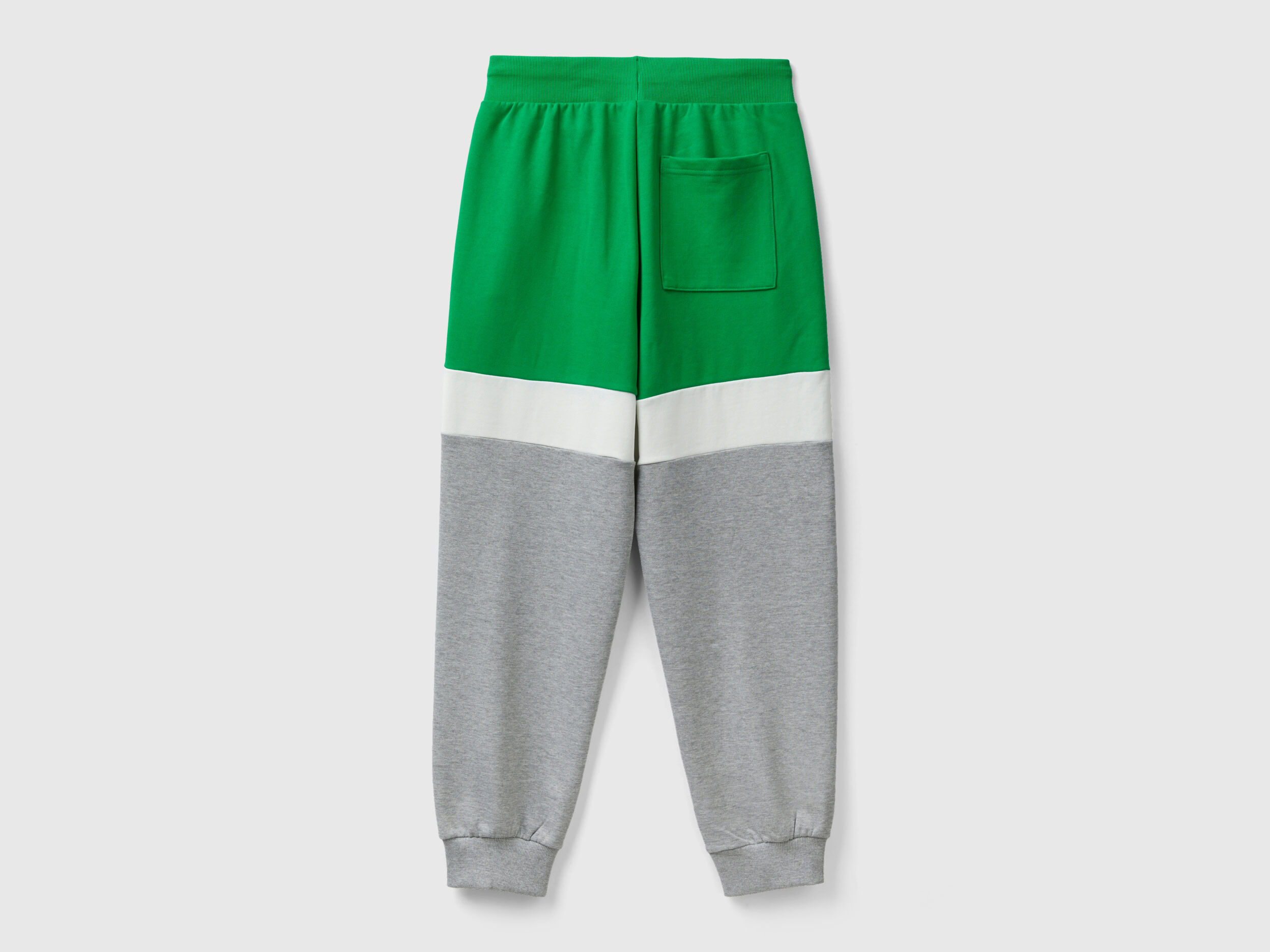 Green and online white joggers