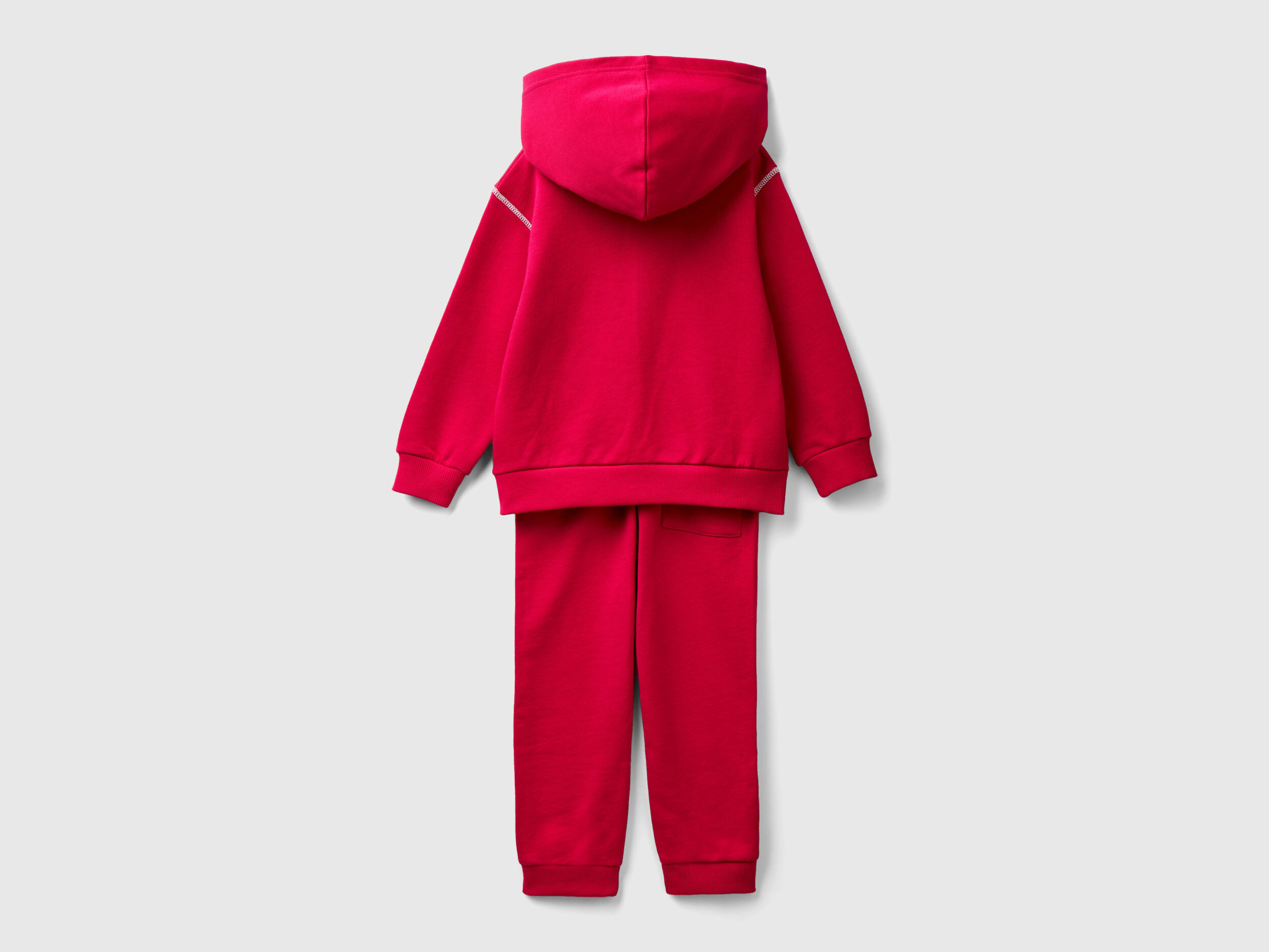 Sweat tracksuit in 100 cotton Cyclamen Benetton