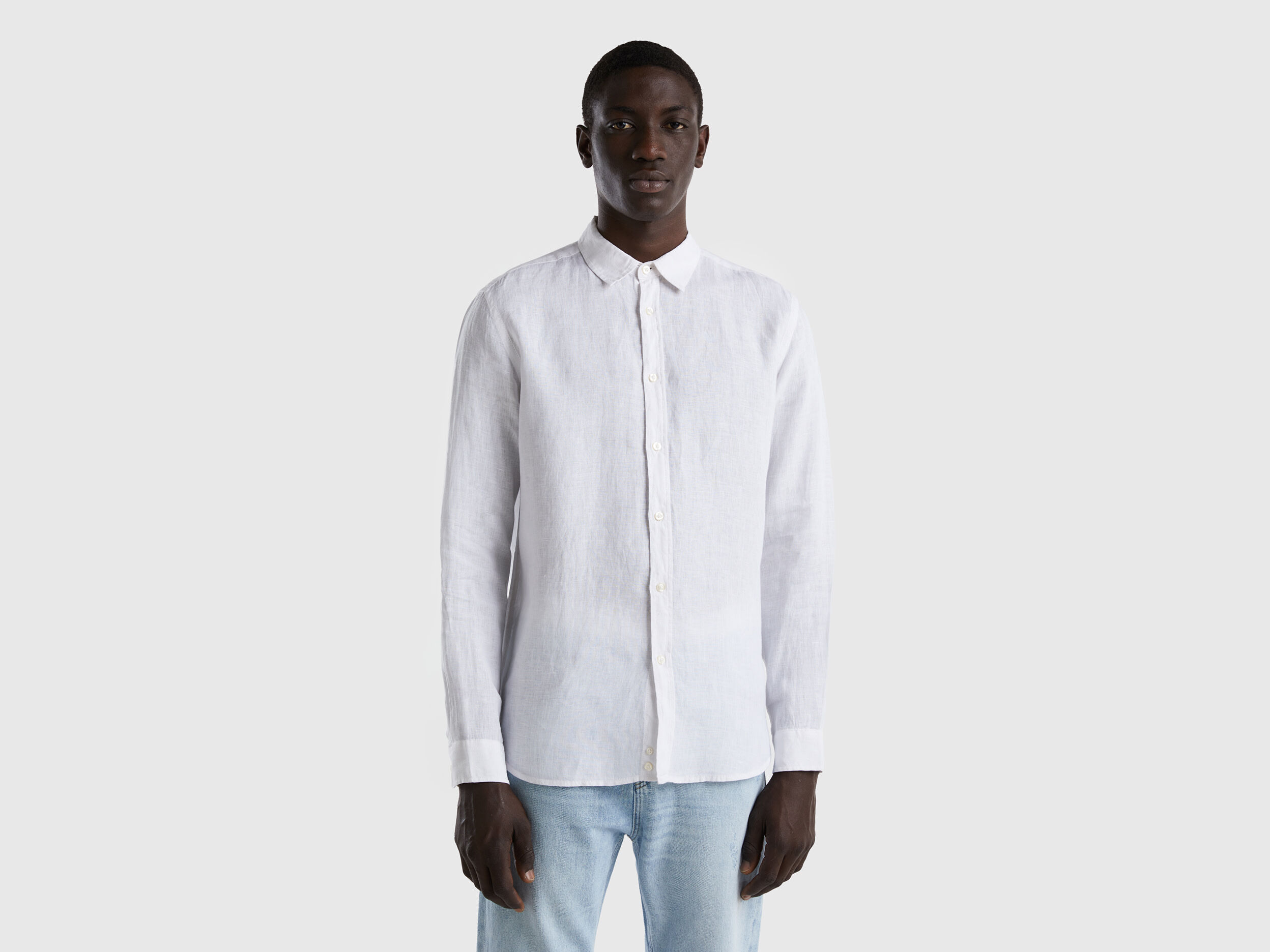 Shirt in pure linen