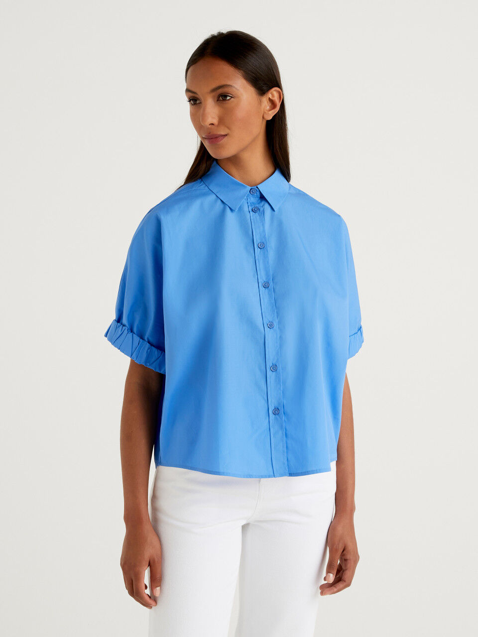 United Colors of Benetton Blusa Camisa para Mujer
