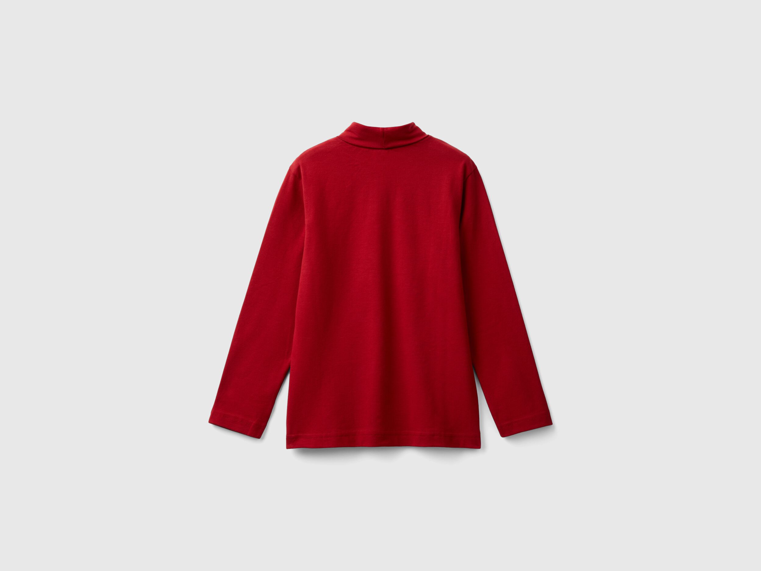 Red turtleneck t shirt clearance