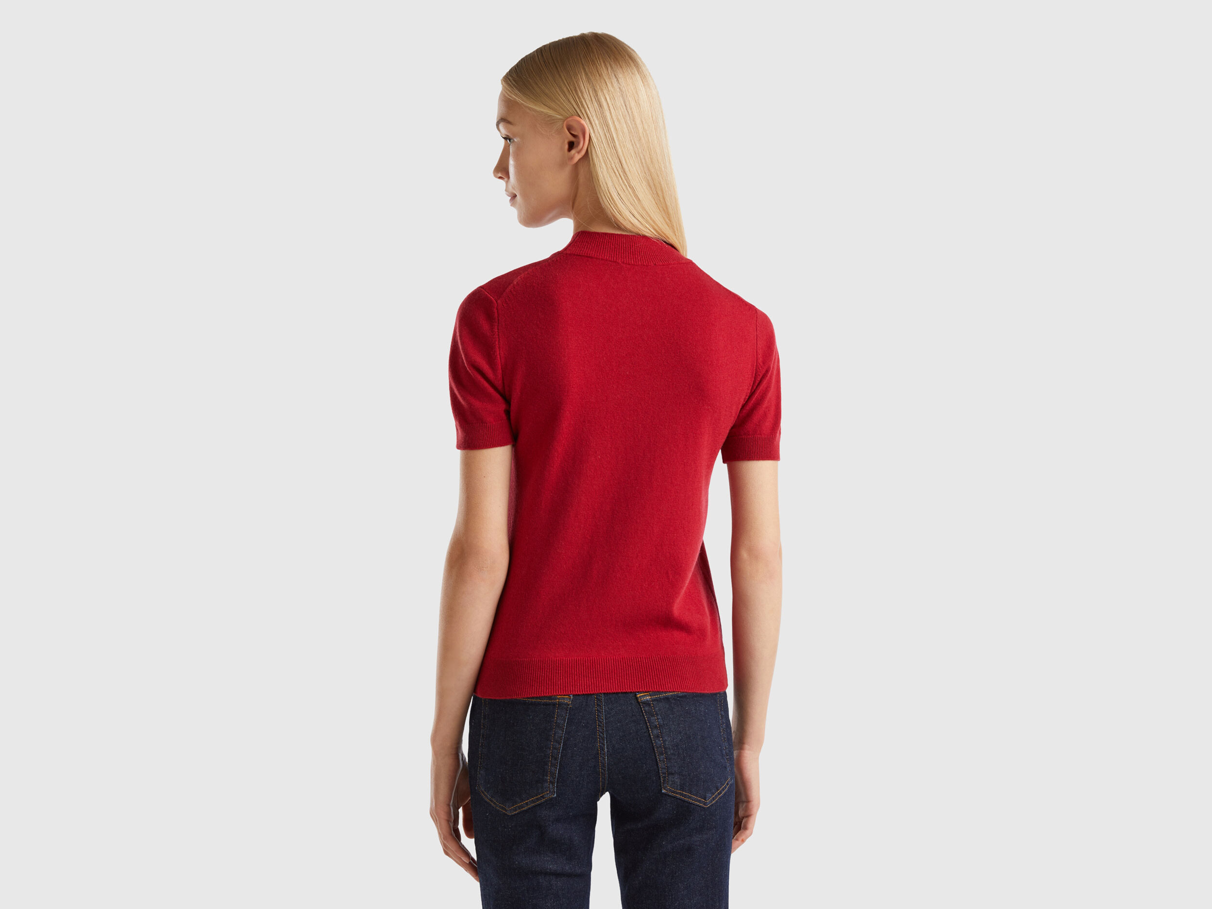 Red short sweater sale