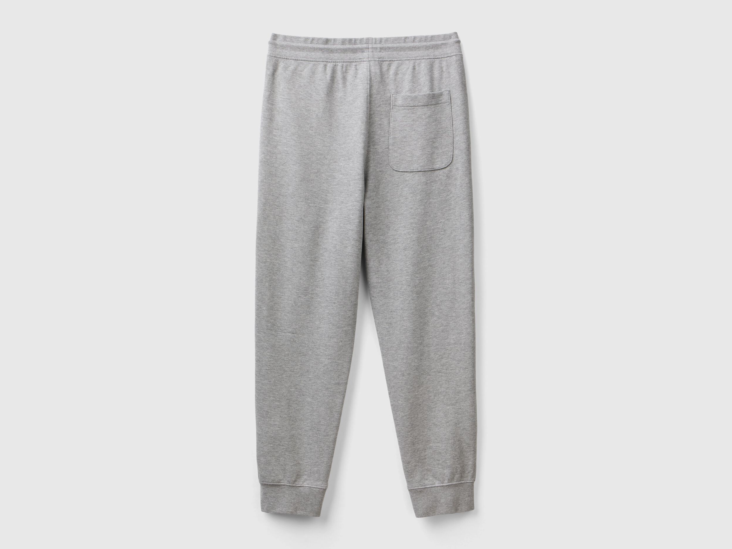 Sweat joggers in 100 cotton Light Gray Benetton