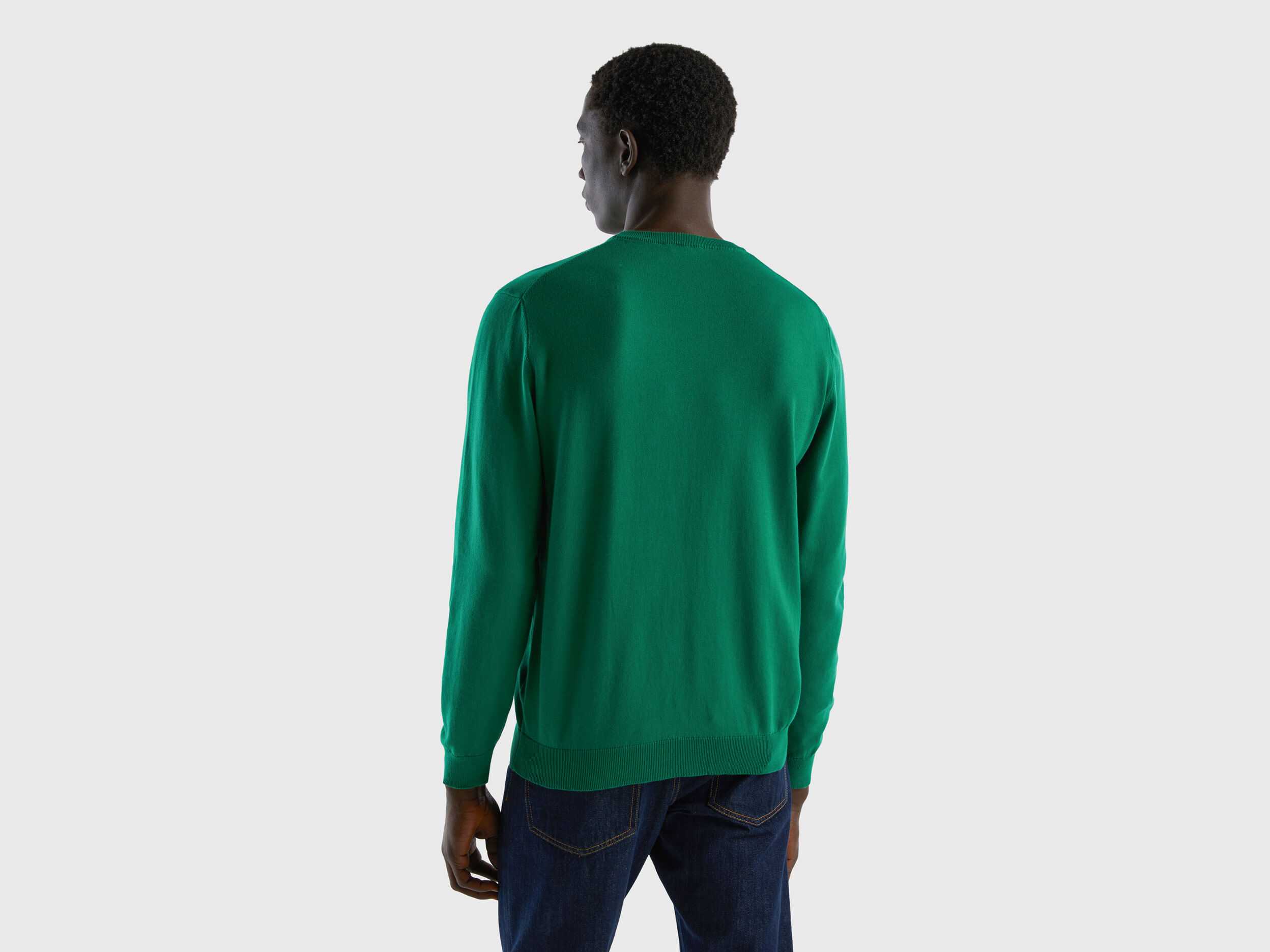 Dark green hot sale crew neck sweater