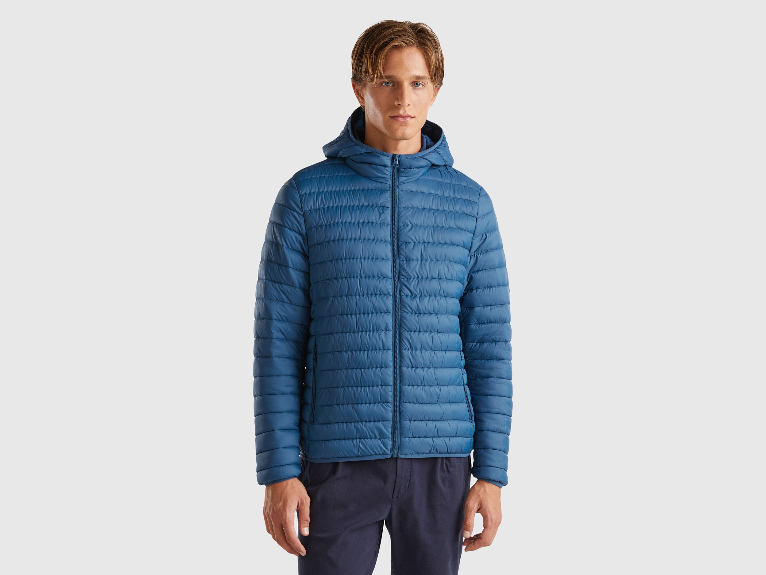 Padded jacket blue shop