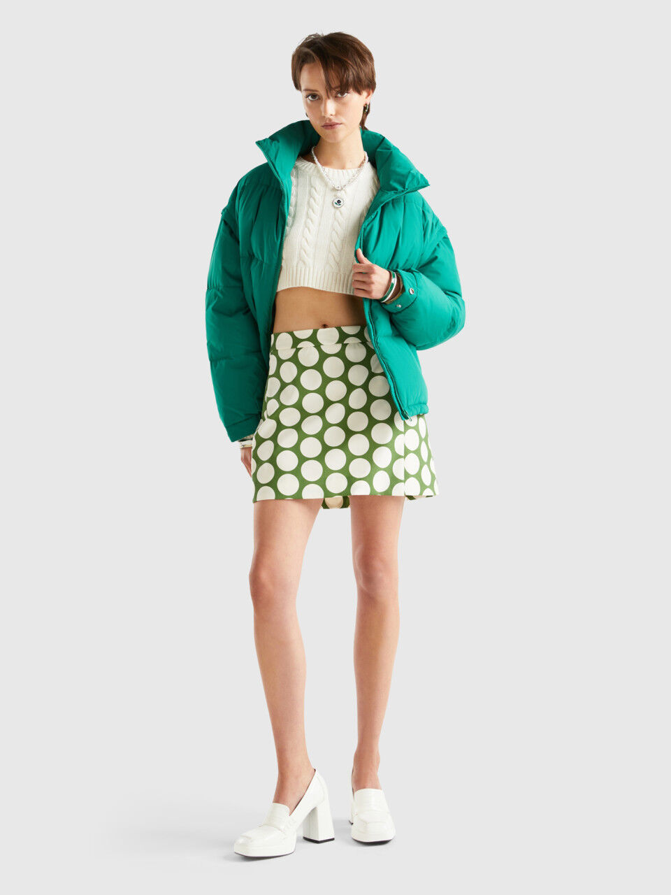 Benetton green jacket hot sale