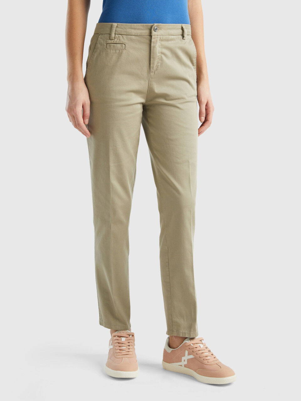 Pantalones chinos mujer benetton best sale