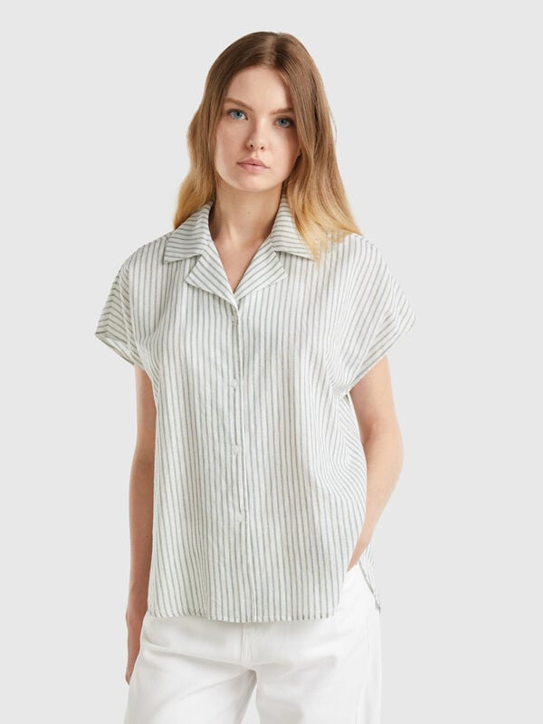 Striped short sleeve shirt Women