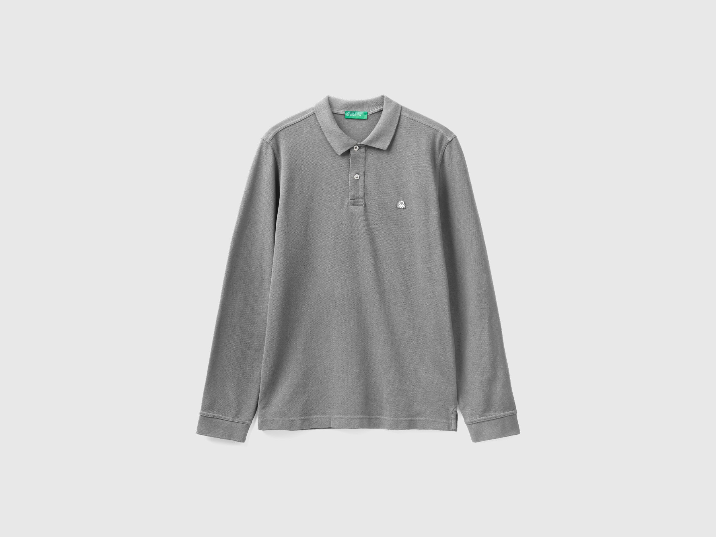 Benetton polo discount manga larga