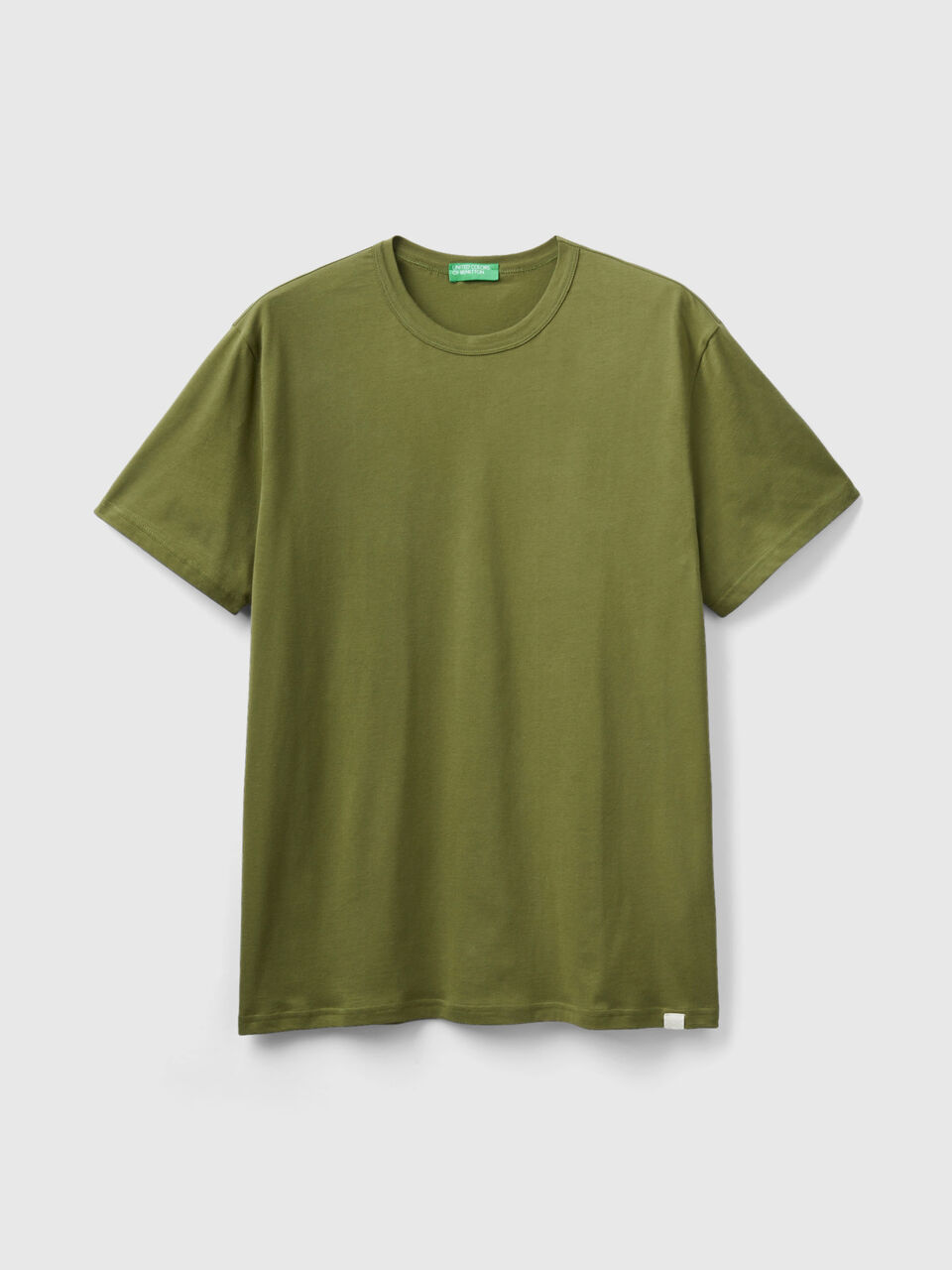 in Green warm Military Benetton cotton - T-shirt |