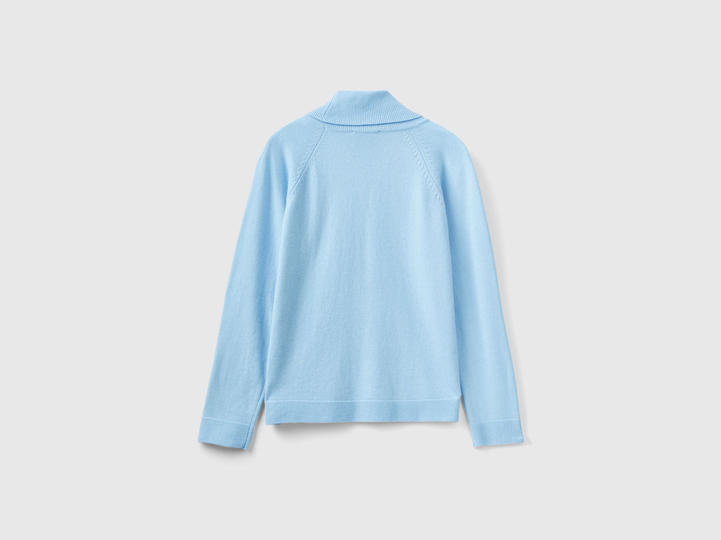 Blue turtleneck clearance sweater