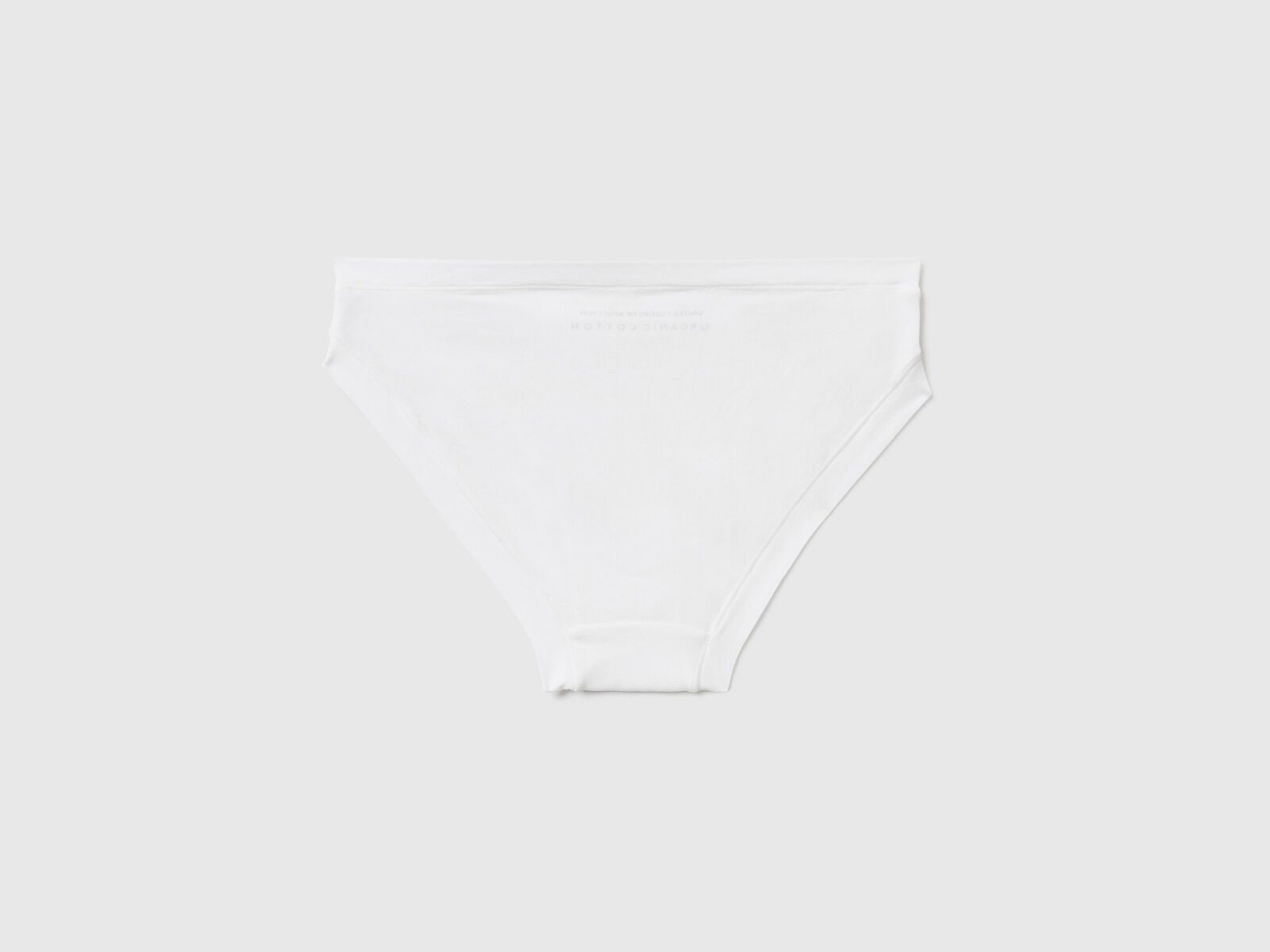 Low rise underwear in super stretch organic cotton - White