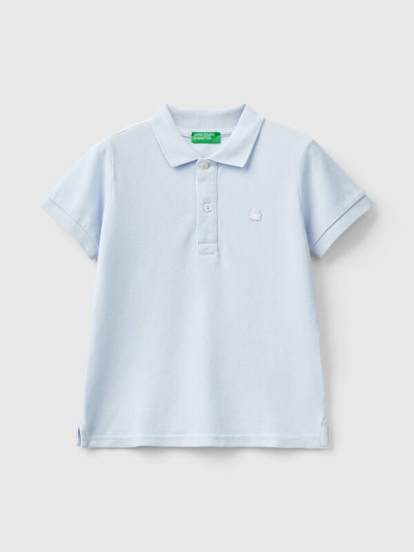 Polo de manga corta de algodón orgánico Niño