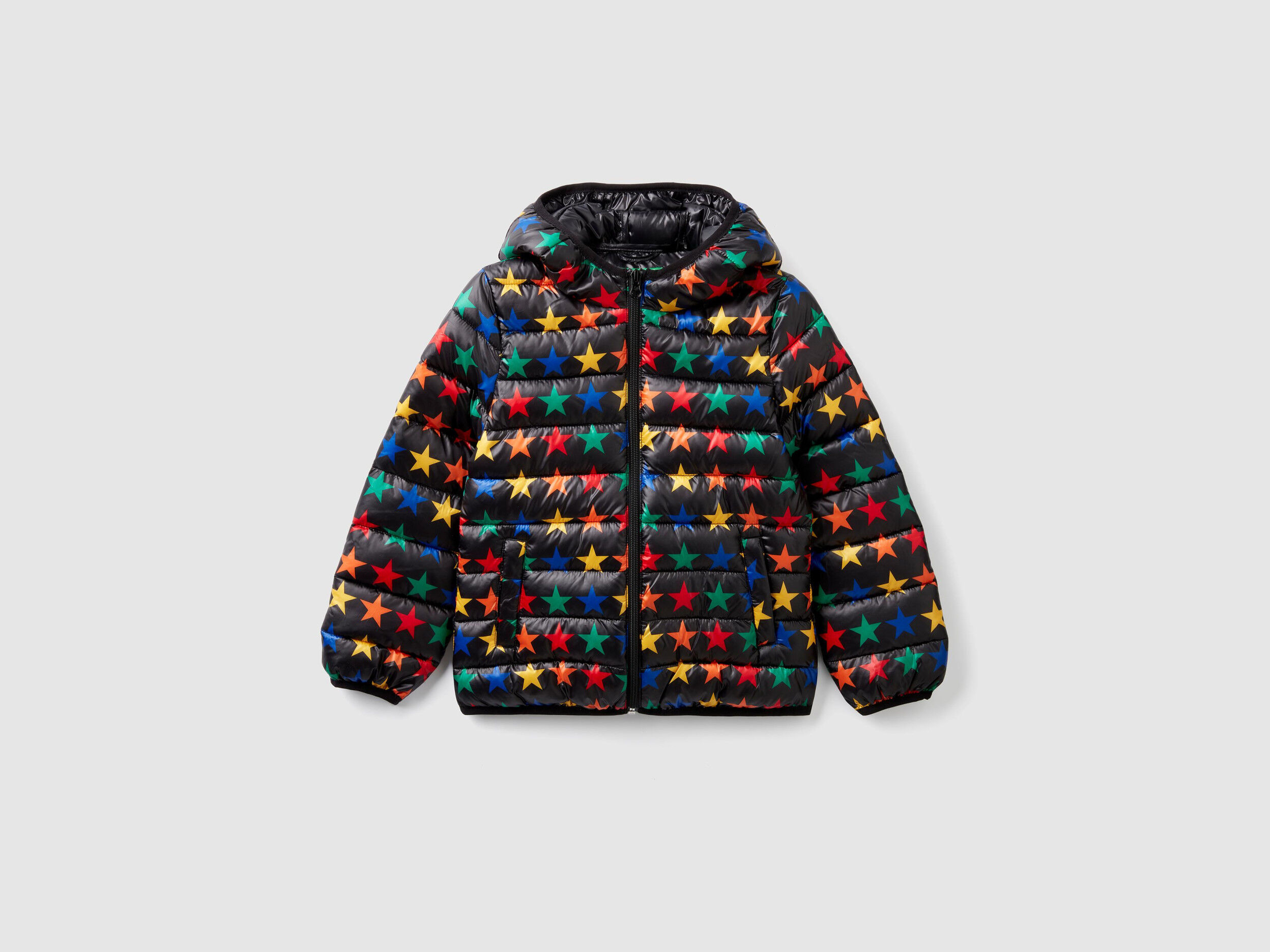 colorful puffer jacket