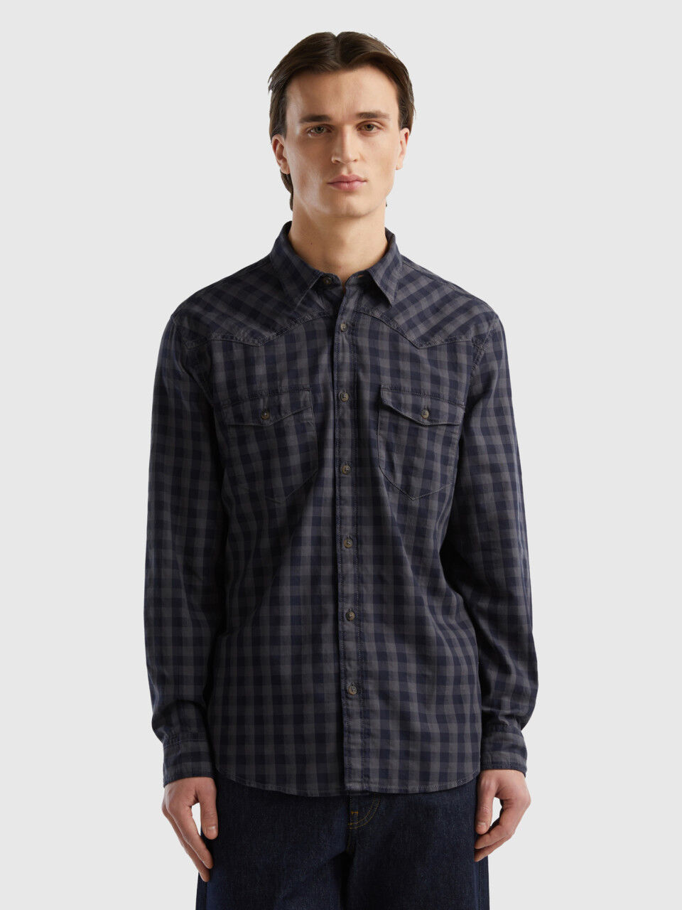 Men's Check Shirts New Collection 2024 | Benetton
