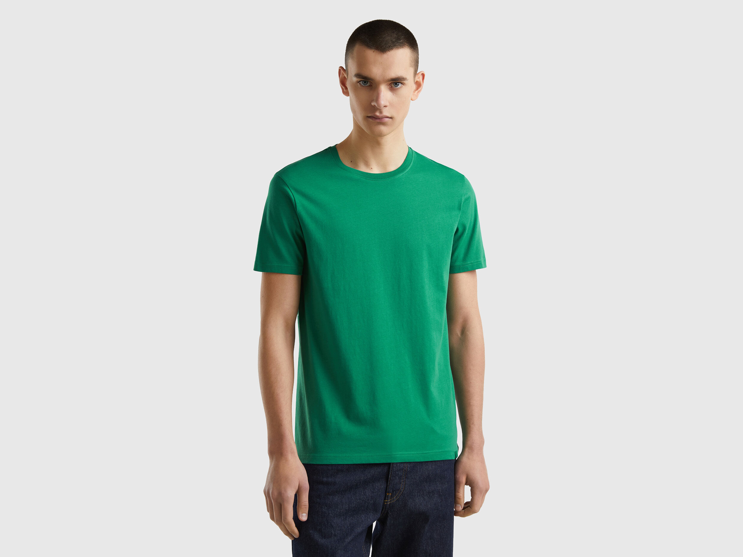 Benetton green sale t shirt