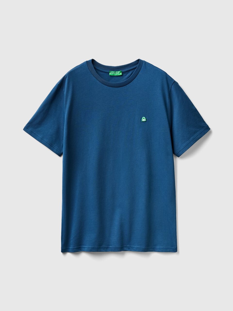 100% organic Blue Benetton Air cotton basic | - Force t-shirt