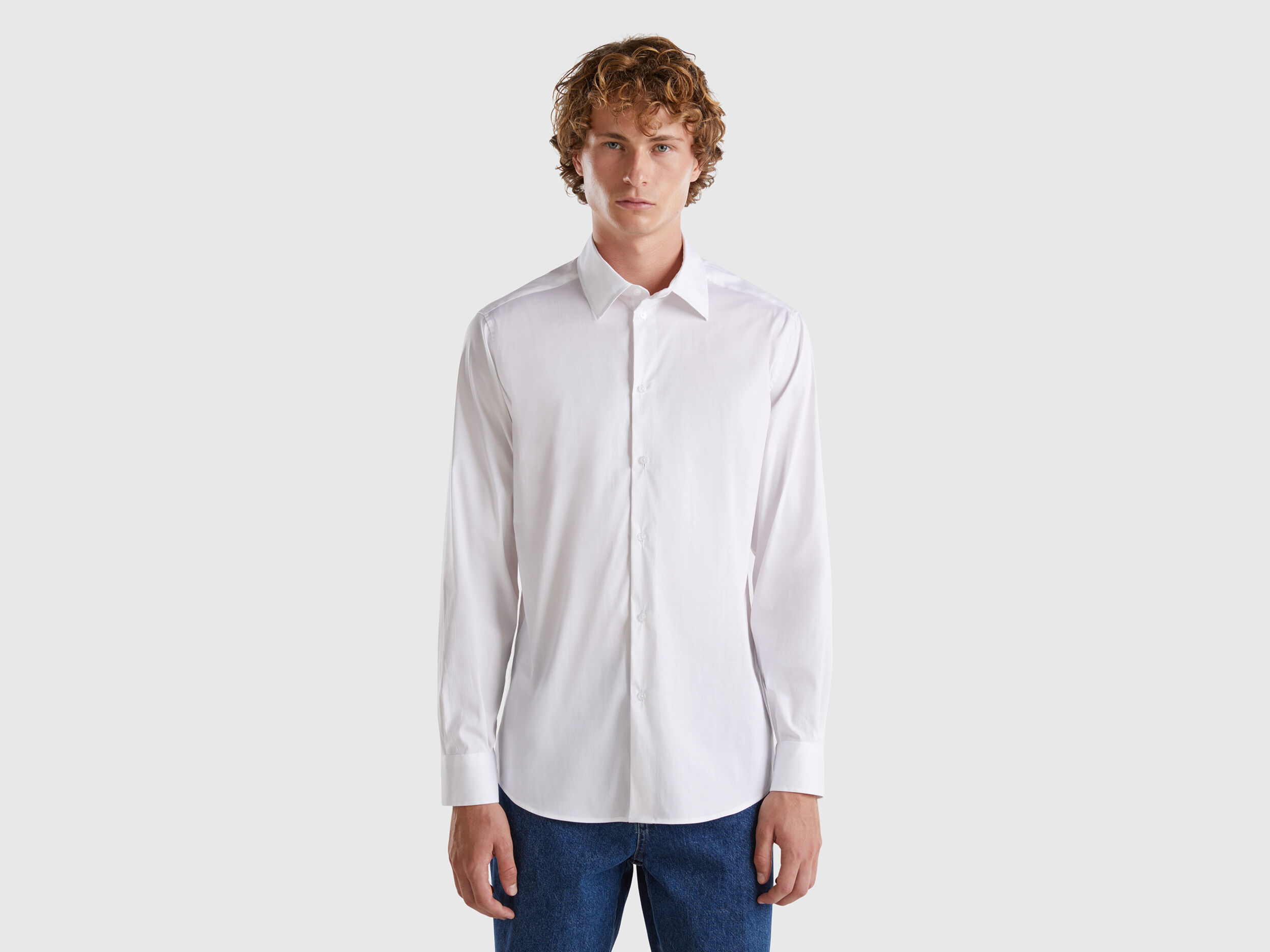 Camisa blanca slim fit 2025