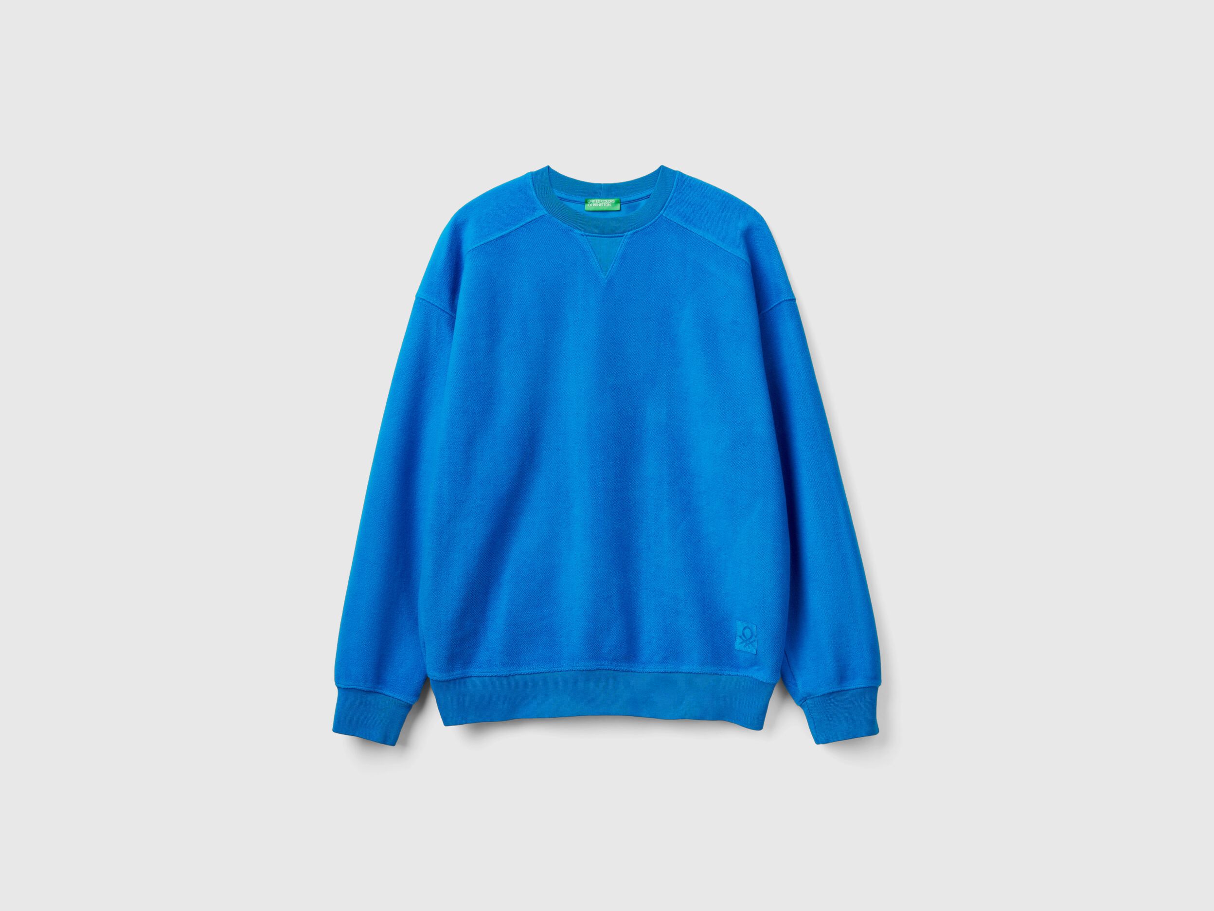 Pure cotton sweatshirt Blue Benetton