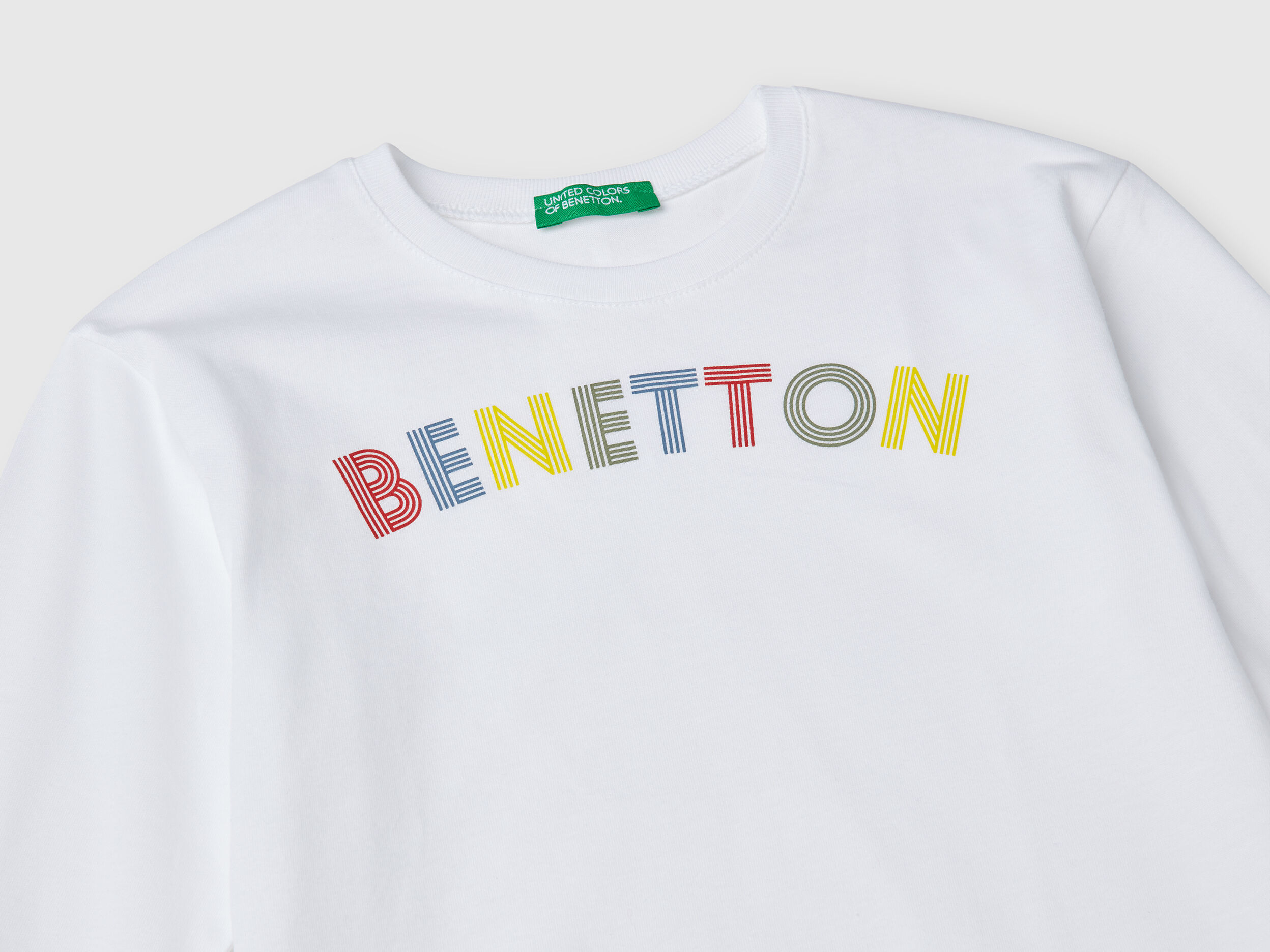 Organic cotton t-shirt - White | Benetton
