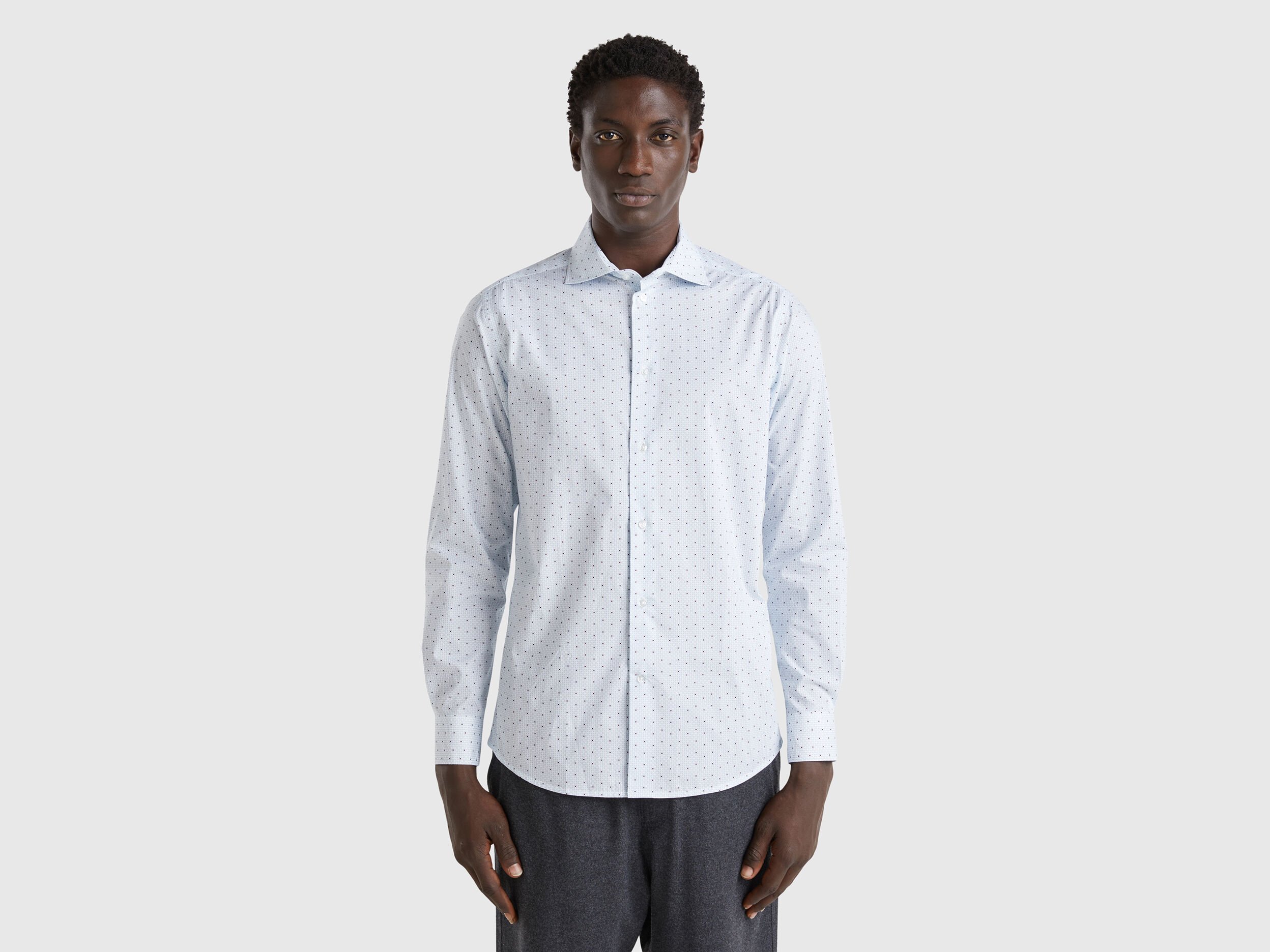 Camisa blanca benetton top