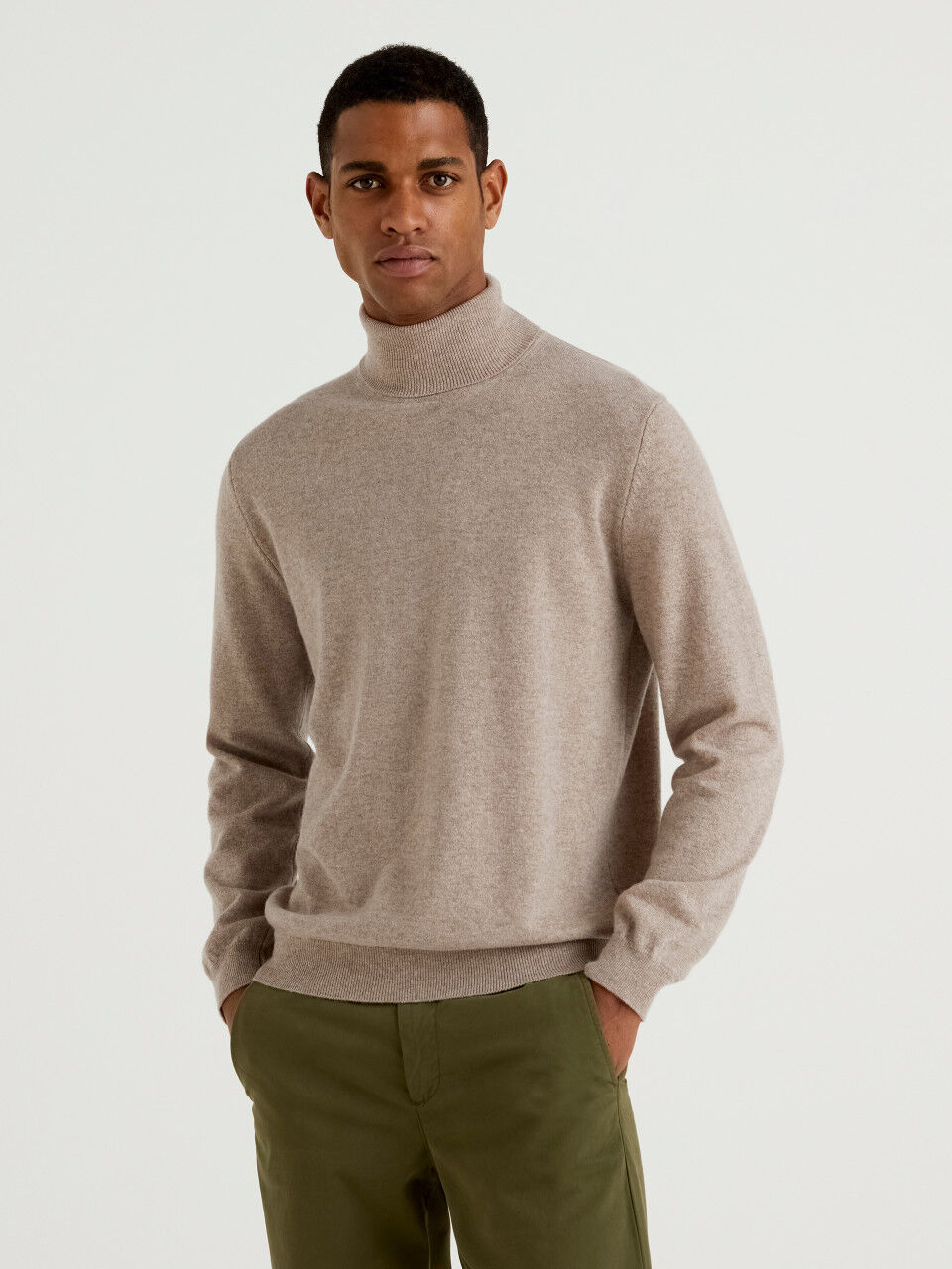 mens wool mock neck sweater