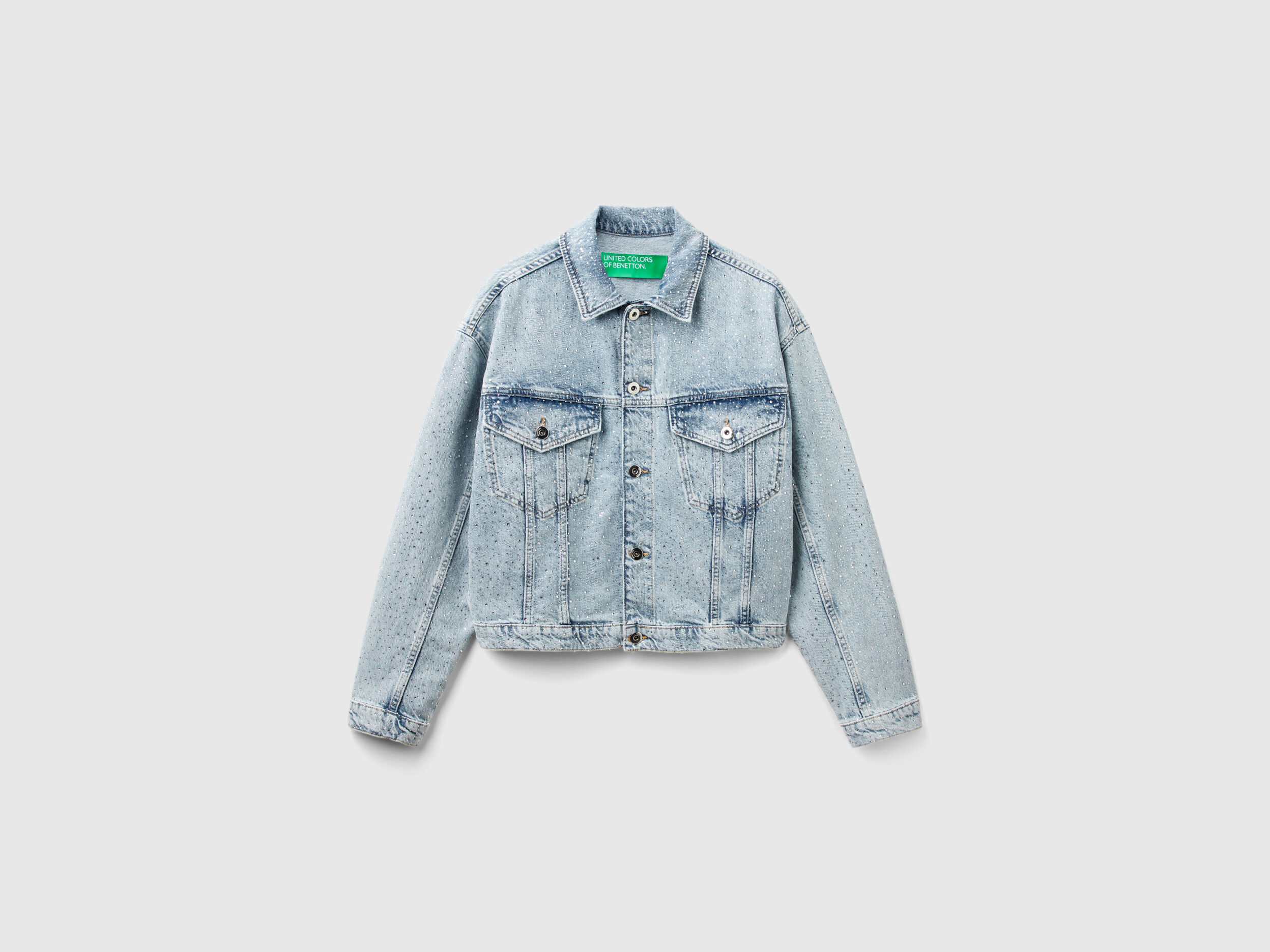 Pale Blue Wash Short Frill Collar Denim Jacket – Scamp & Dude