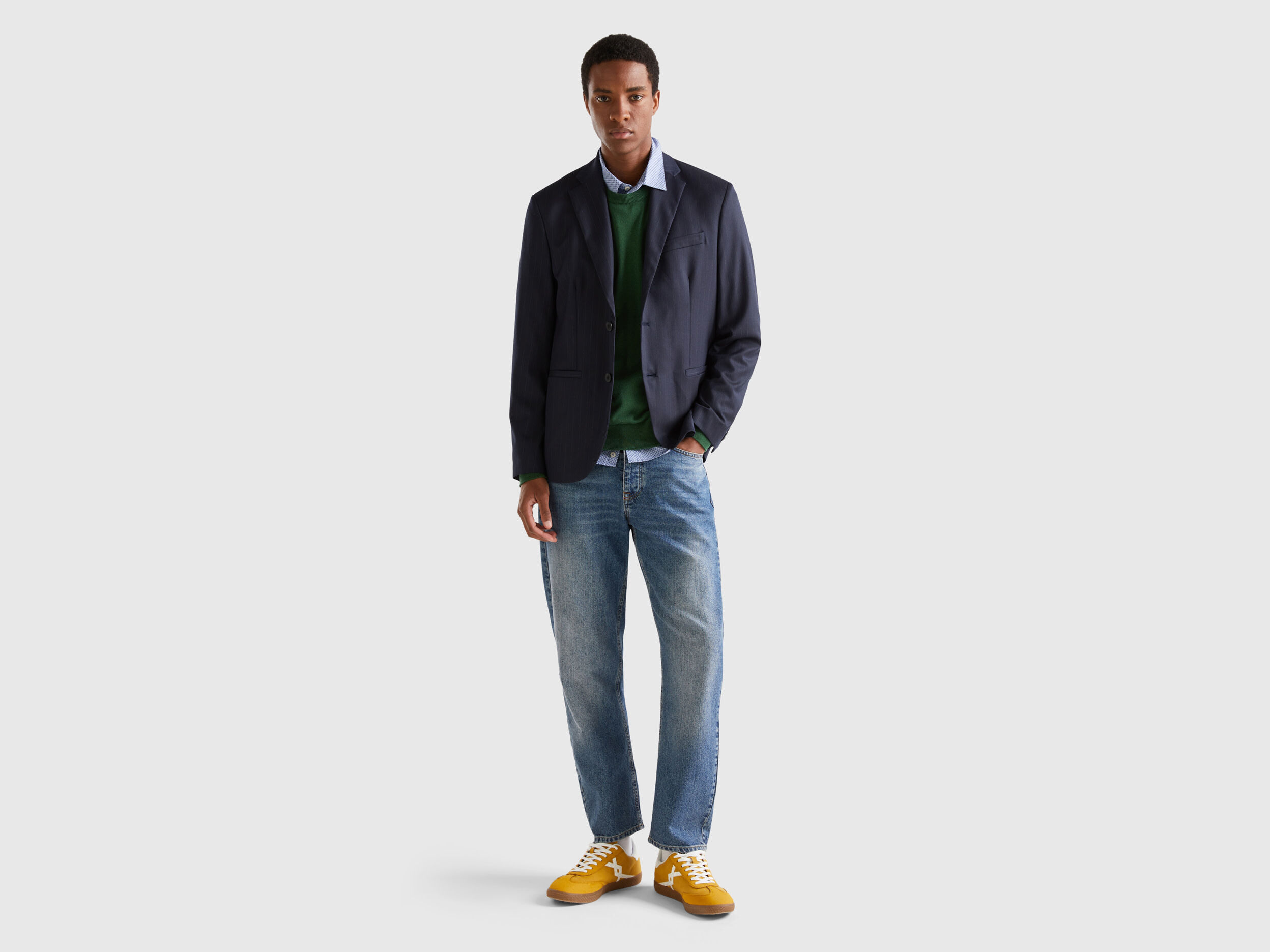 Pinstripe blazer 2025 men
