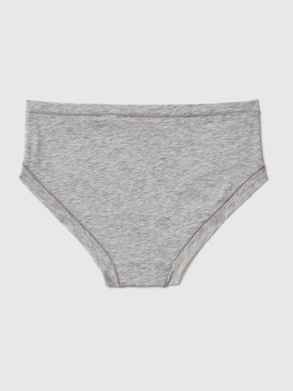 Normcore Cotton Innerwear - Grey Brief with Silver Waistband Underwear