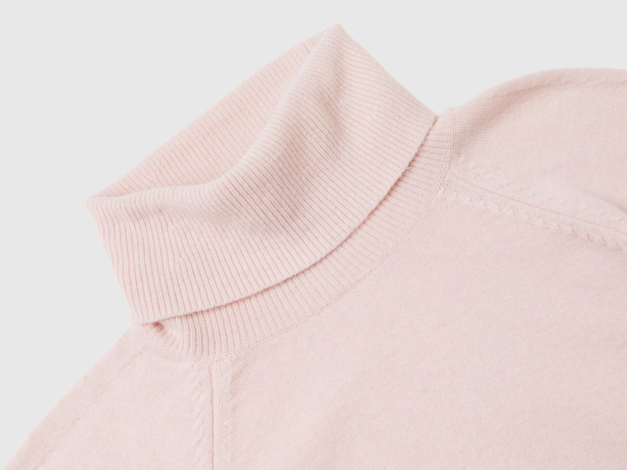 Sheer pink turtleneck cheap