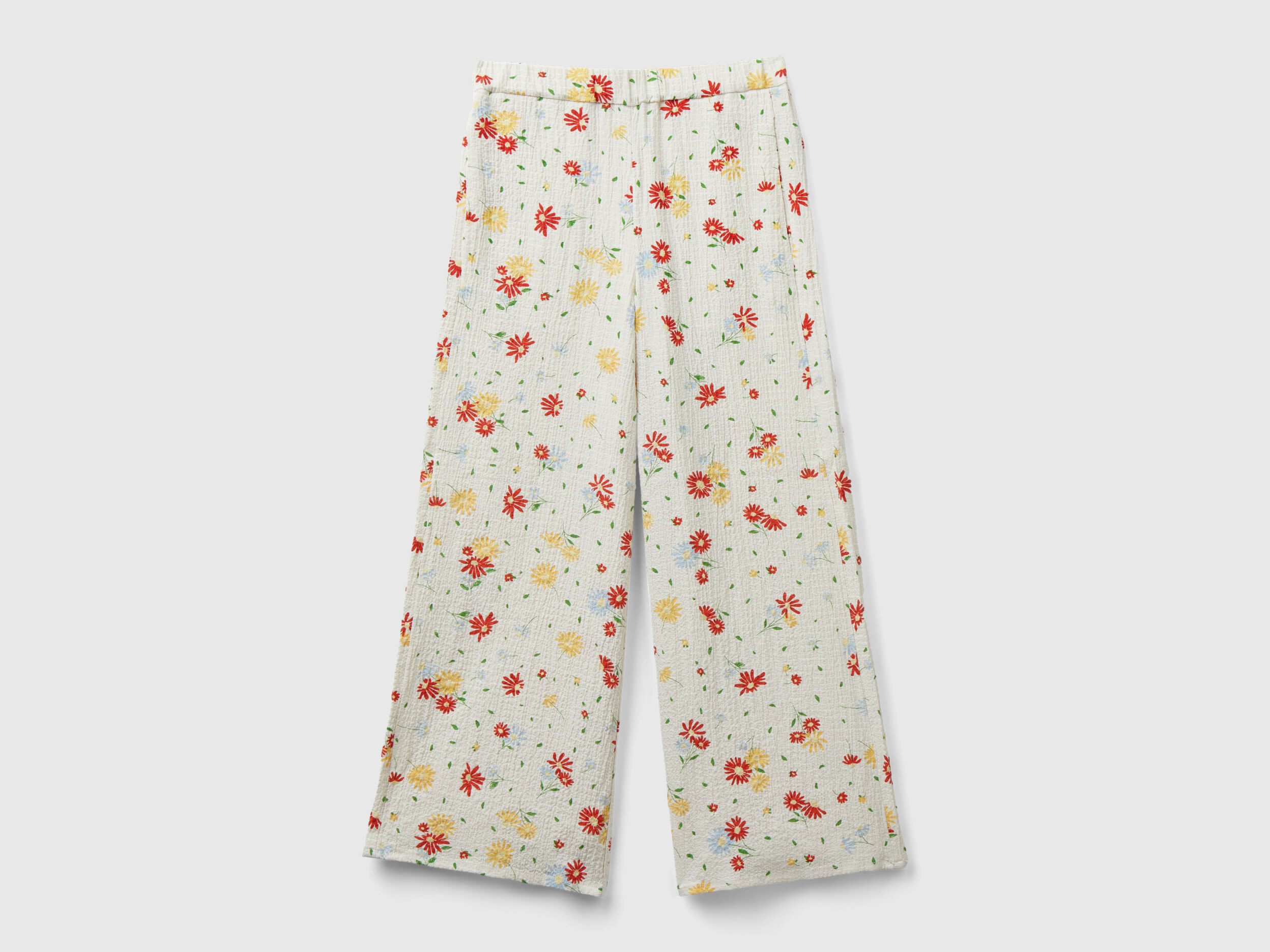 PacSun White Floral Ultra High Waisted Flare Pants | PacSun