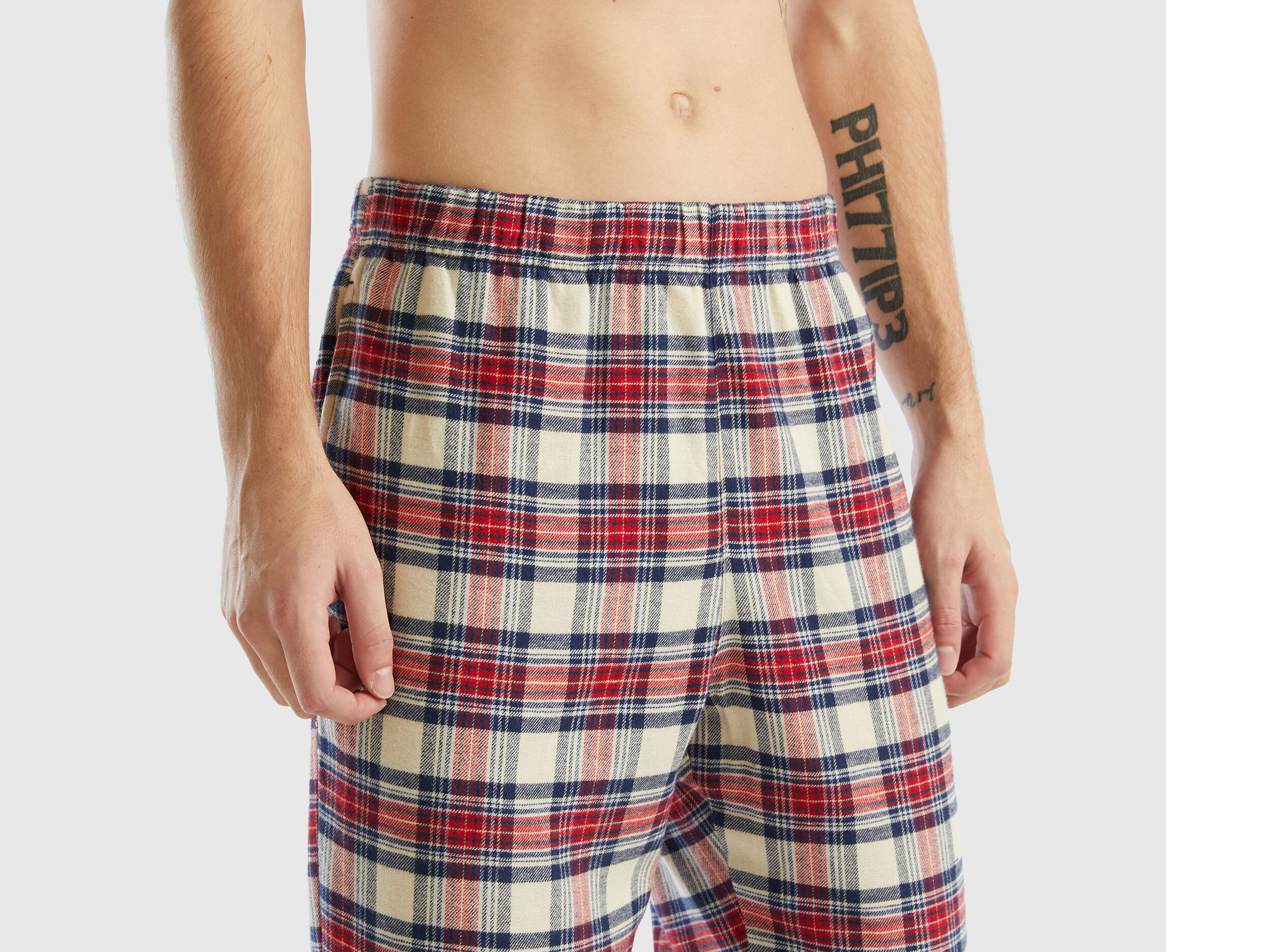 Tartan brushed online cotton pyjamas