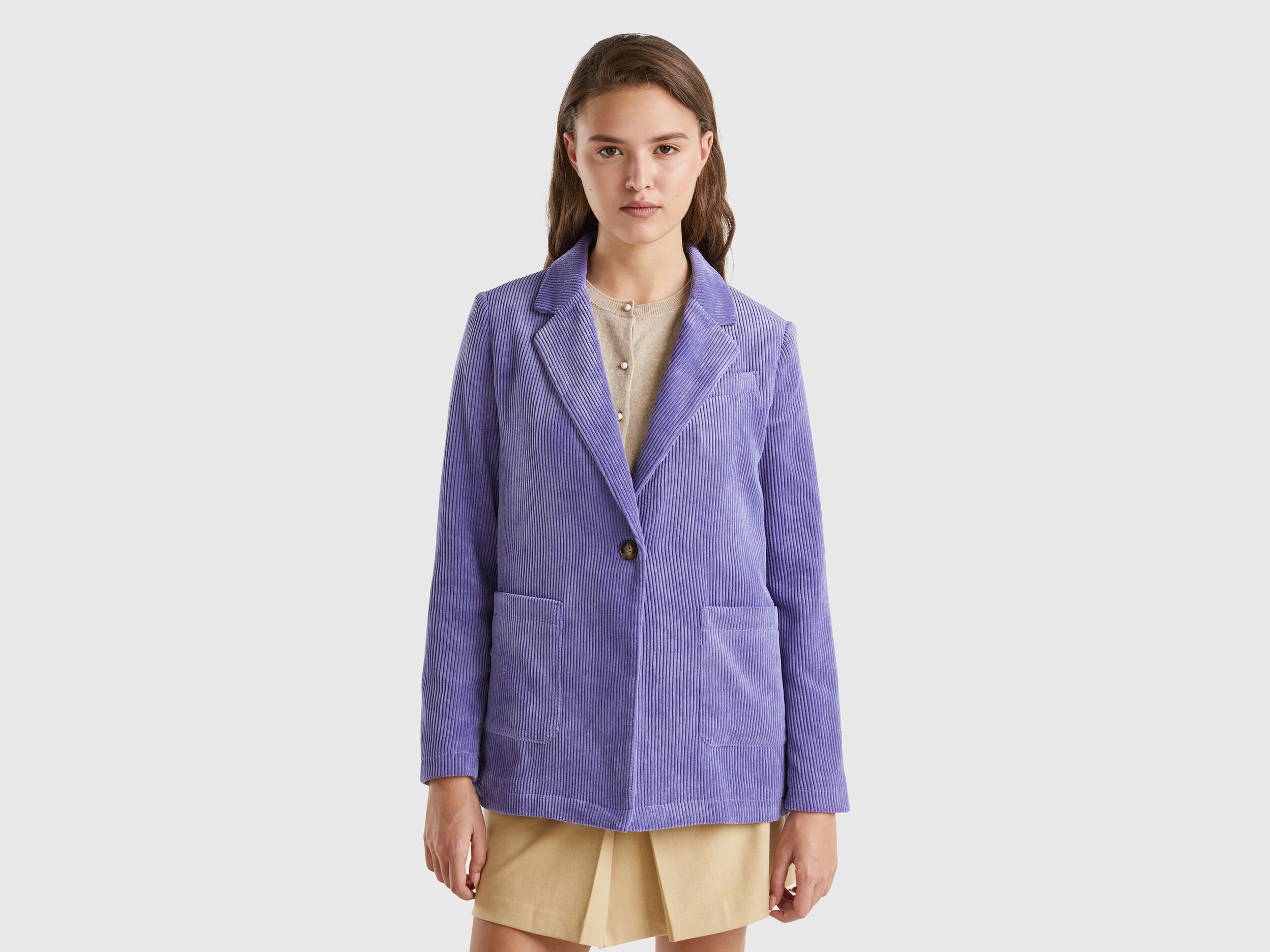 Purple corduroy blazer discount
