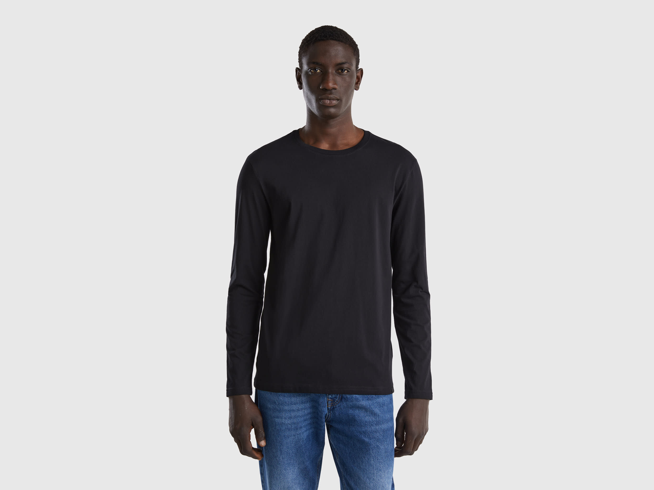 Camisetas manga larga hombre algodon best sale