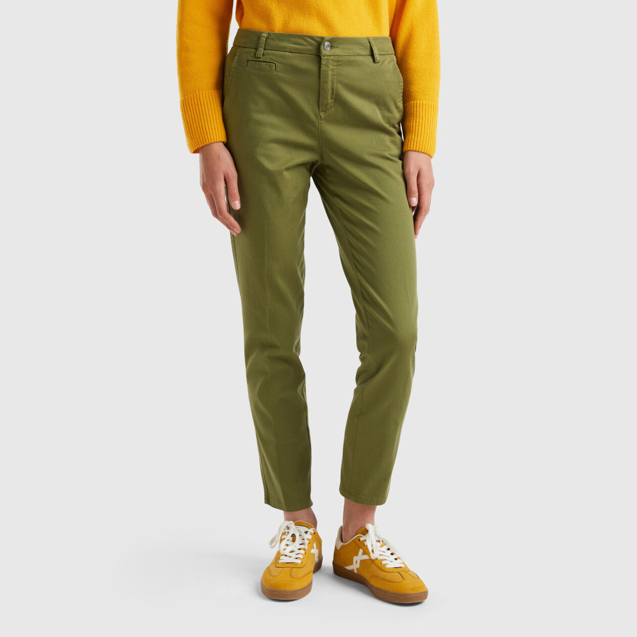 Khaki green chinos womens outlet