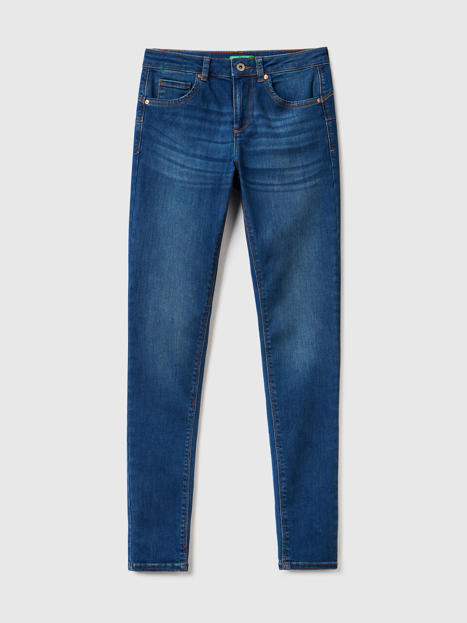 Skinny fit push up jeans - Blue | Benetton