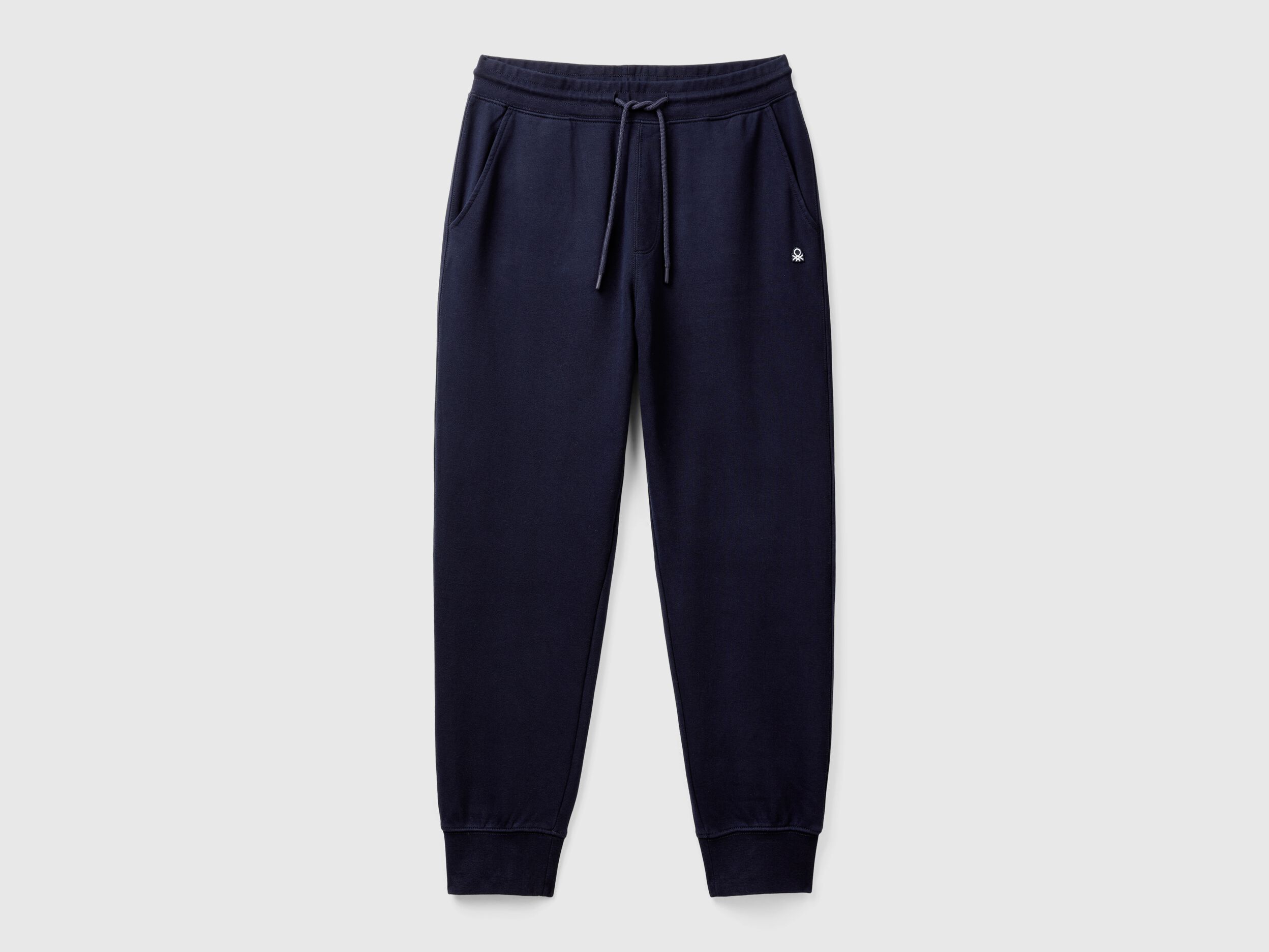 Sweat joggers in 100 cotton Dark Blue Benetton