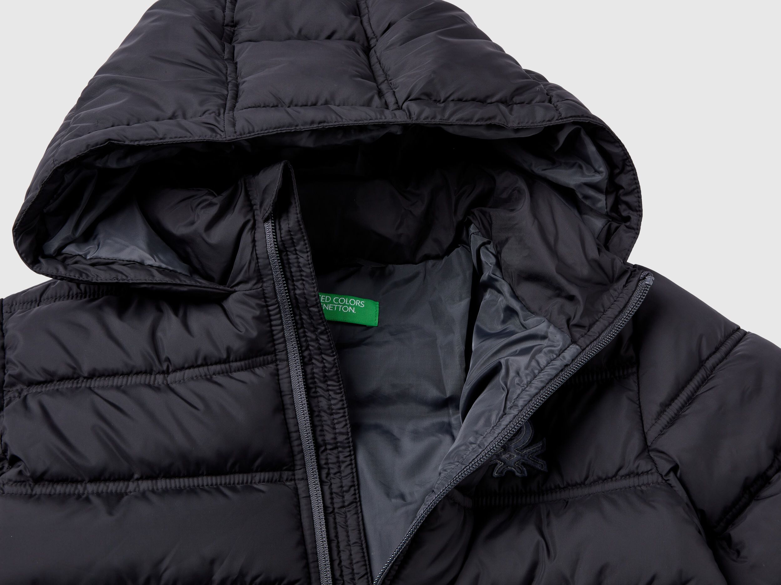 Benetton padded jacket with hood online