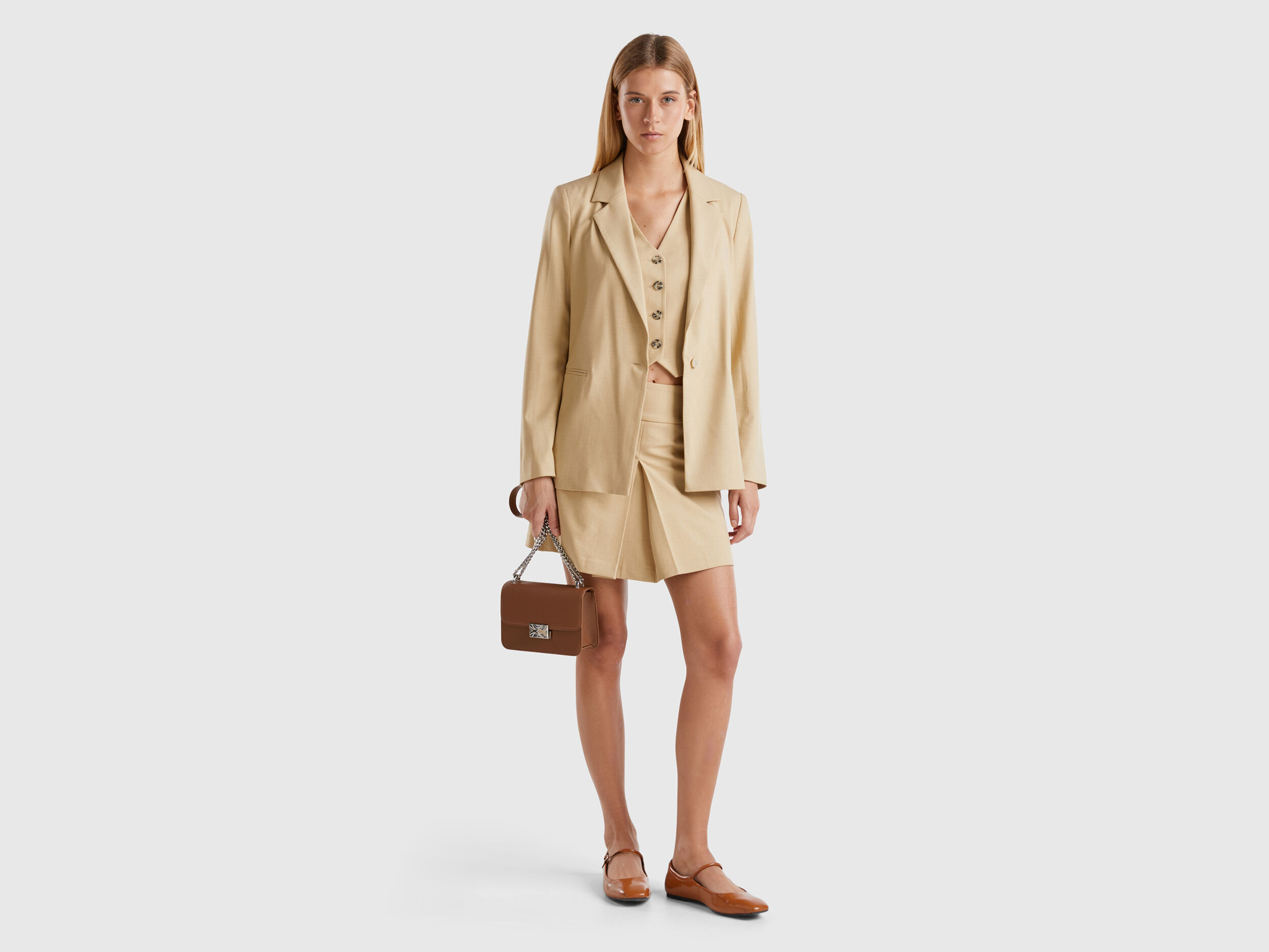 N-hoolywood Stand Collar Blouson - Beige | Garmentory