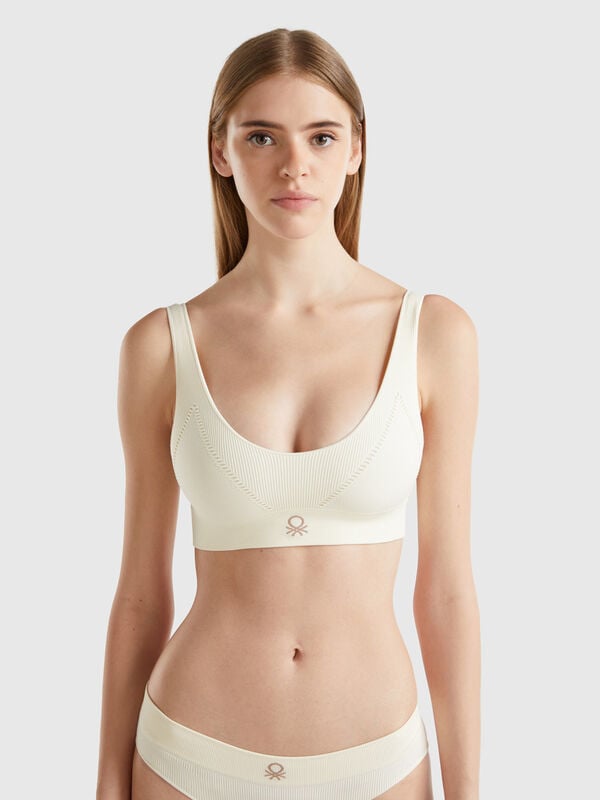 Triangle bra in recycled nylon blend Women