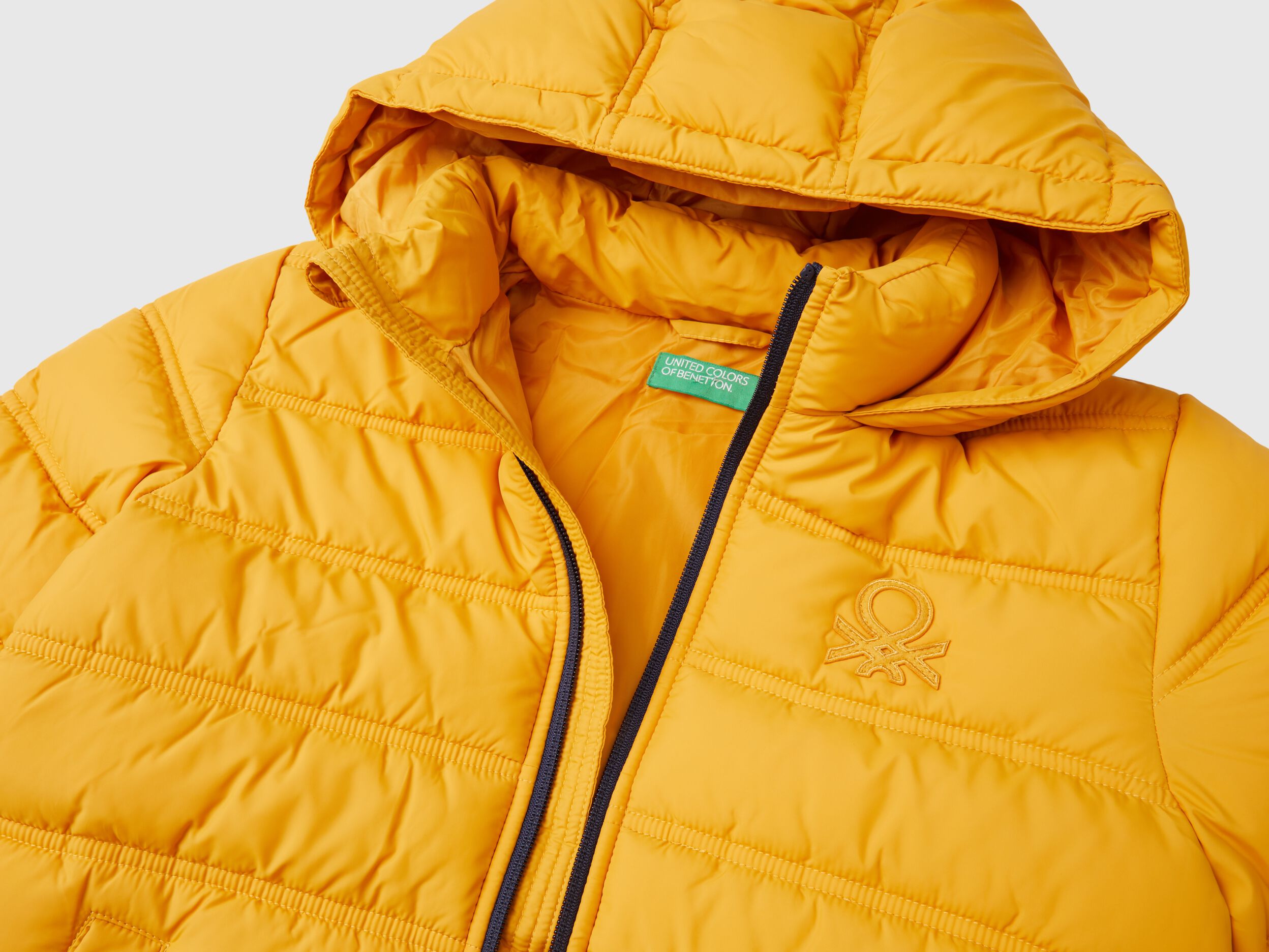 Benetton padded jacket with hood new arrivals