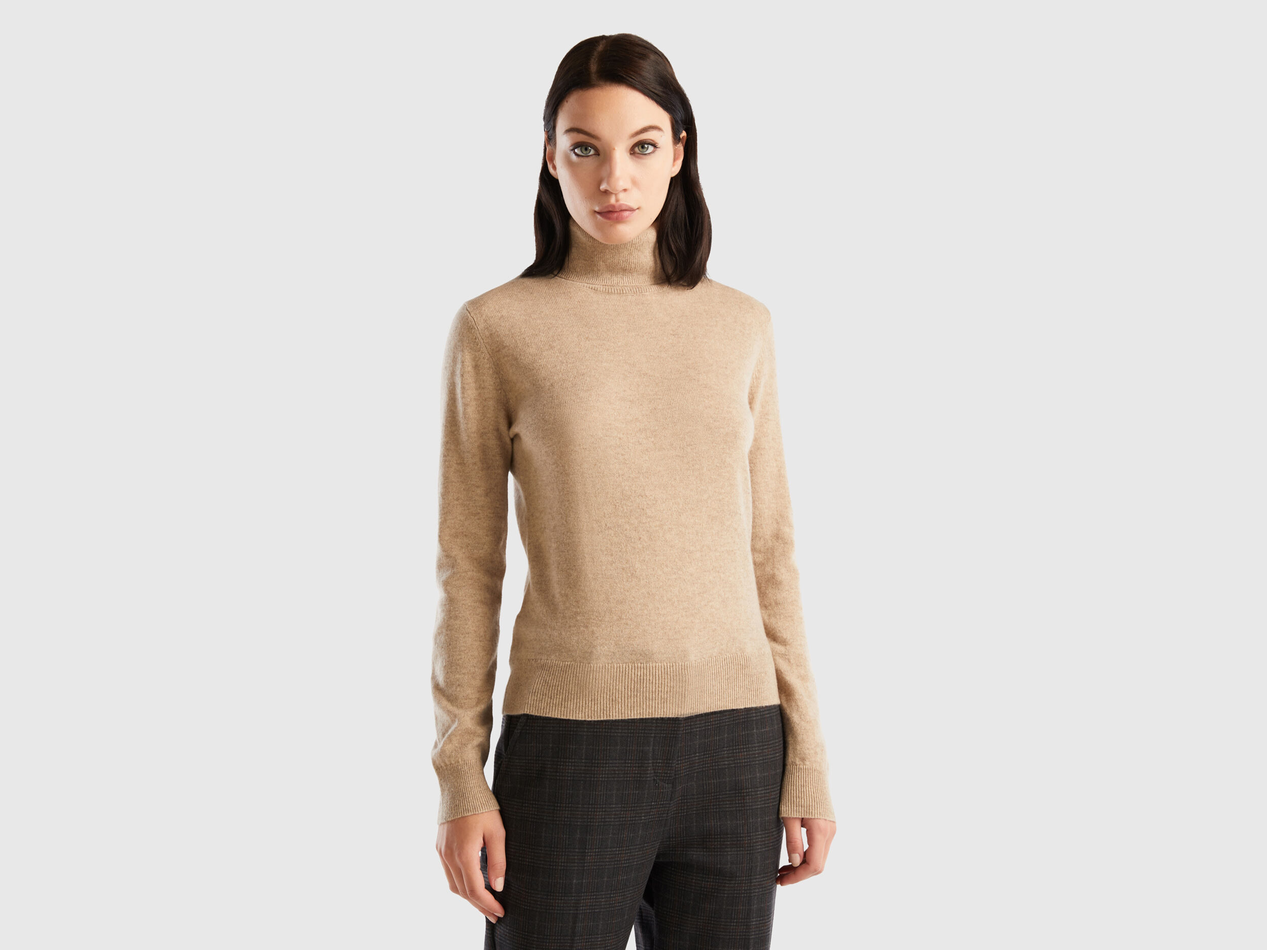 Womens beige turtleneck hotsell