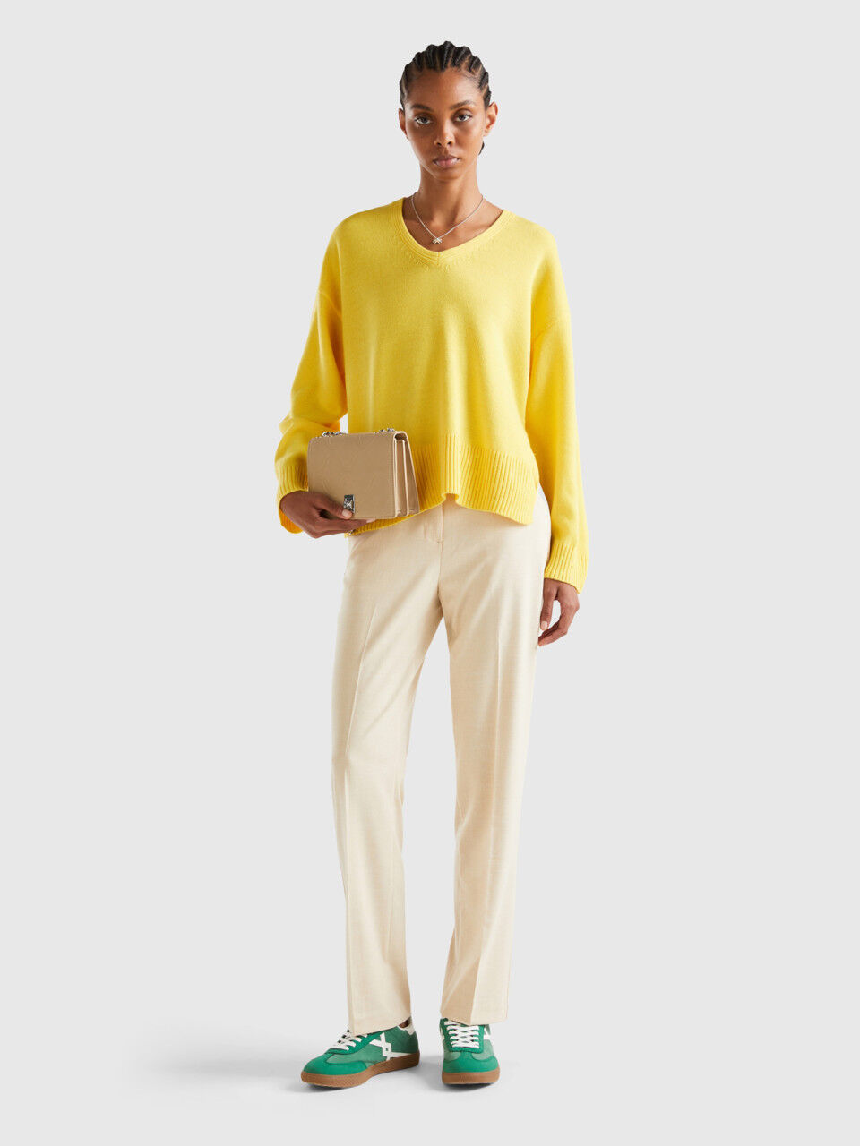 Benetton pantalones mujer rebajas clearance