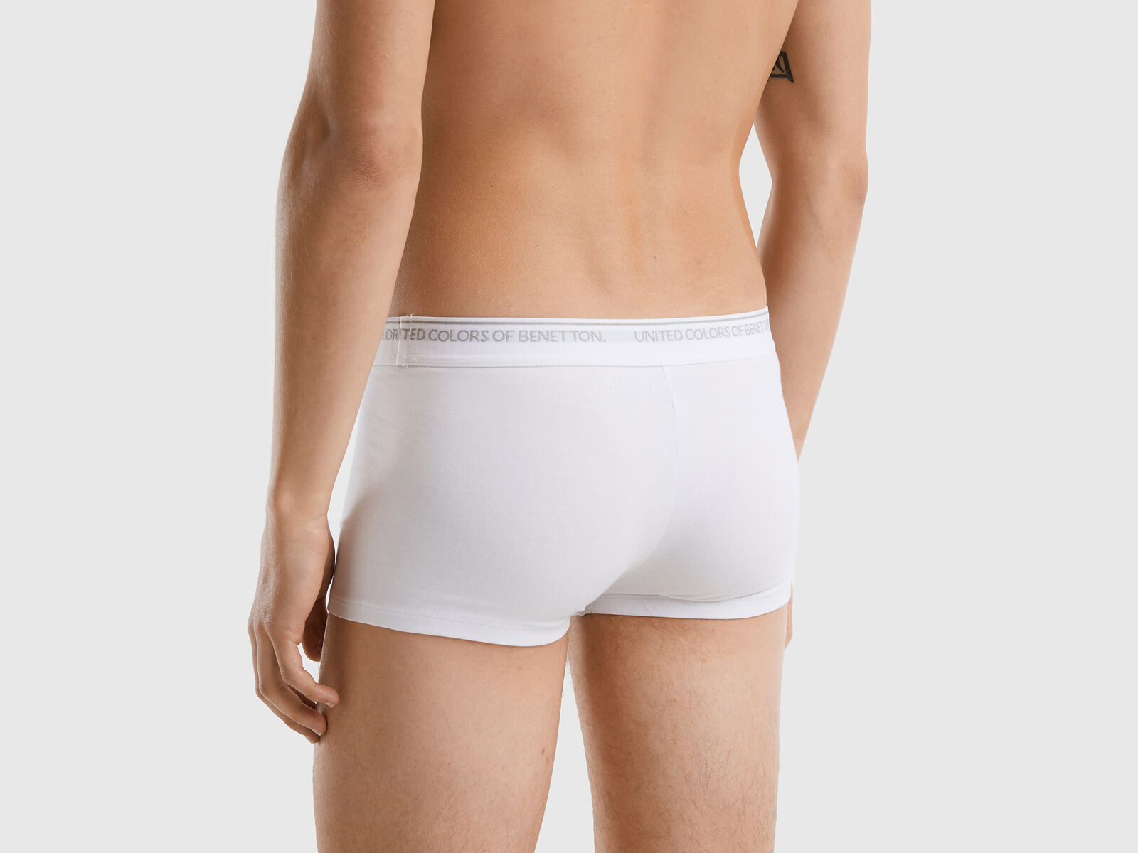 Fitted boxers in organic cotton - White