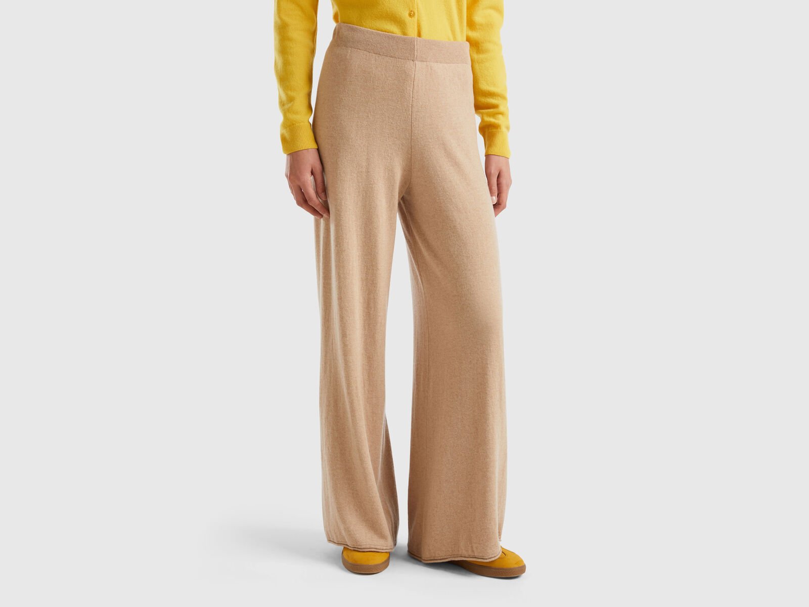 Loungewear, Pantalon tricot Beige